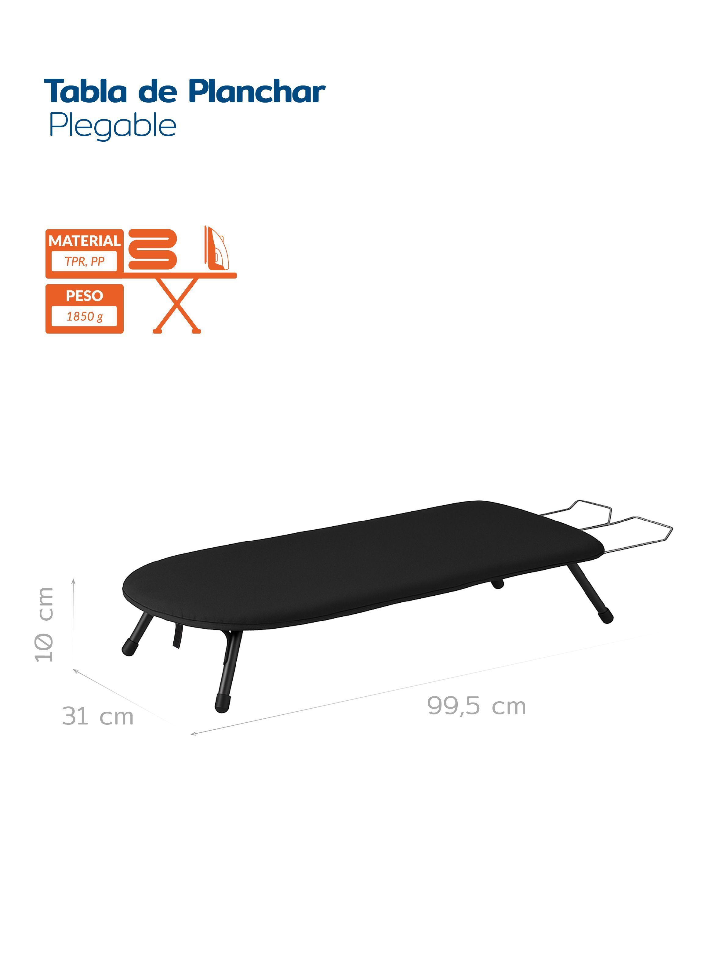 Tabla de planchar de mesa plegable comparta y portátil Negro Homeclaf-1