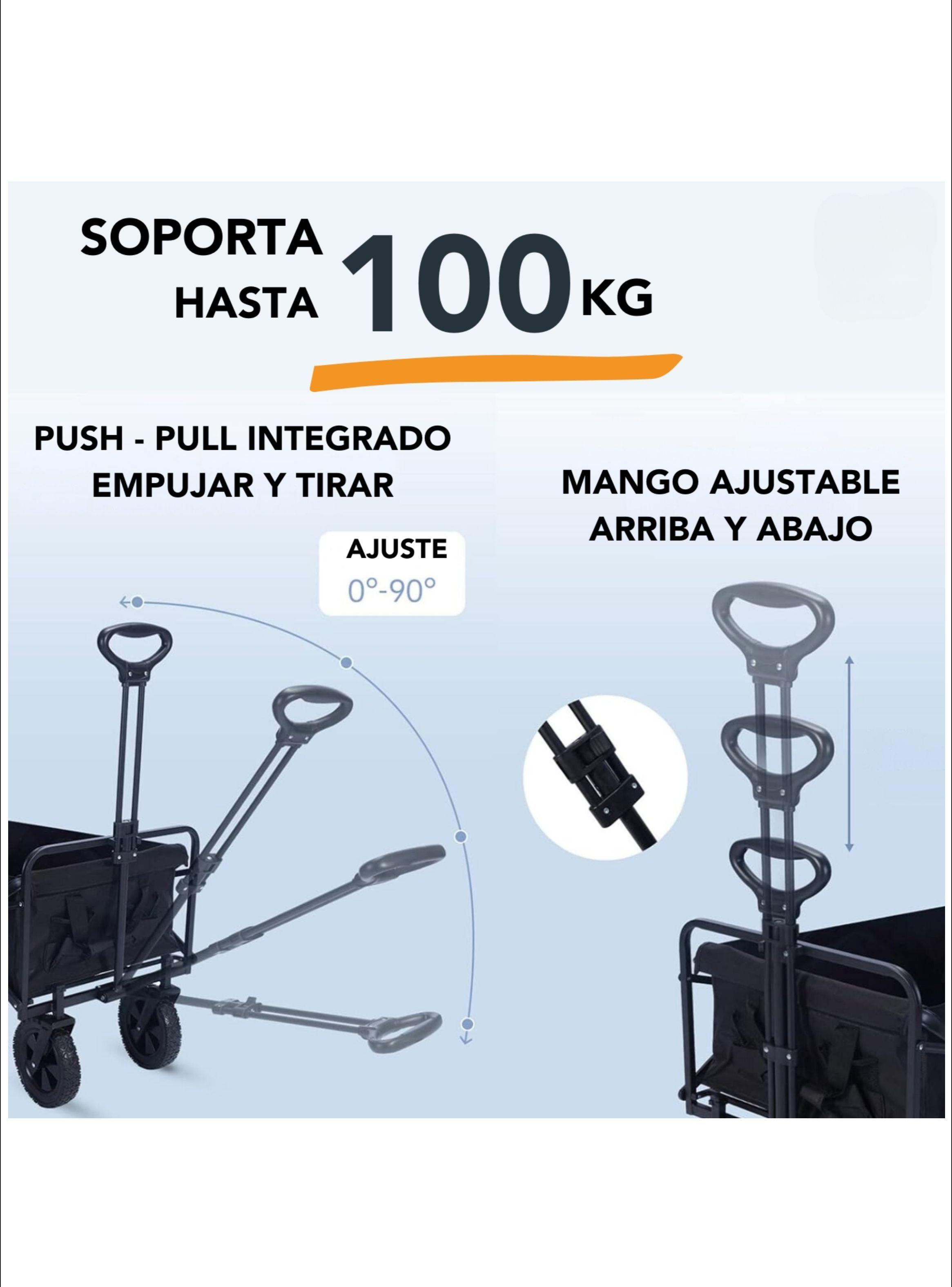 Carrito Plegable Camping Playa Niños Carro Yegua 100kg-3