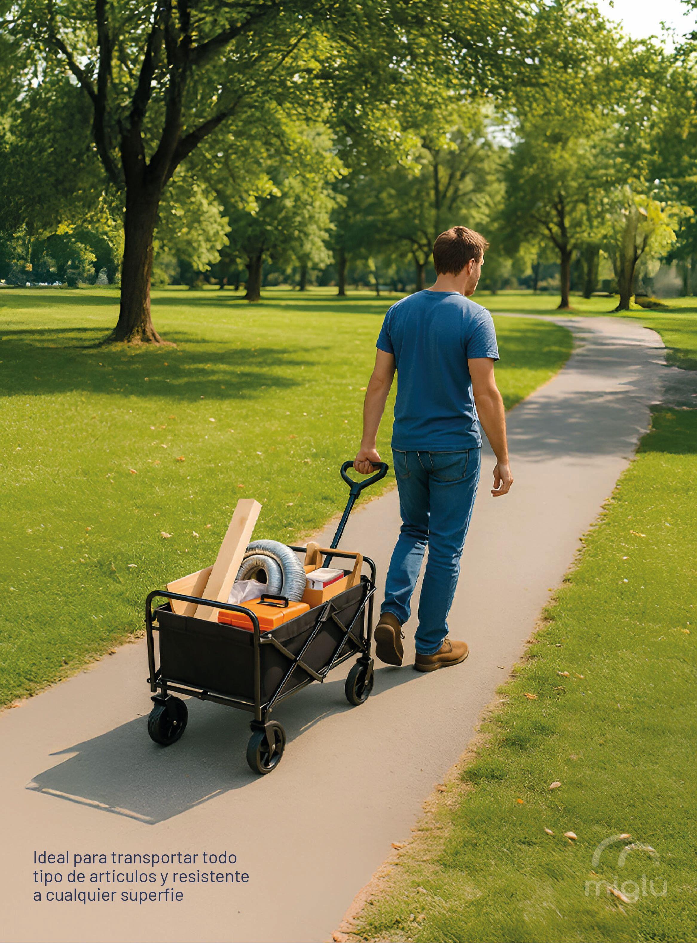 Carrito Plegable Camping Playa Niños Carro Yegua 100kg-7
