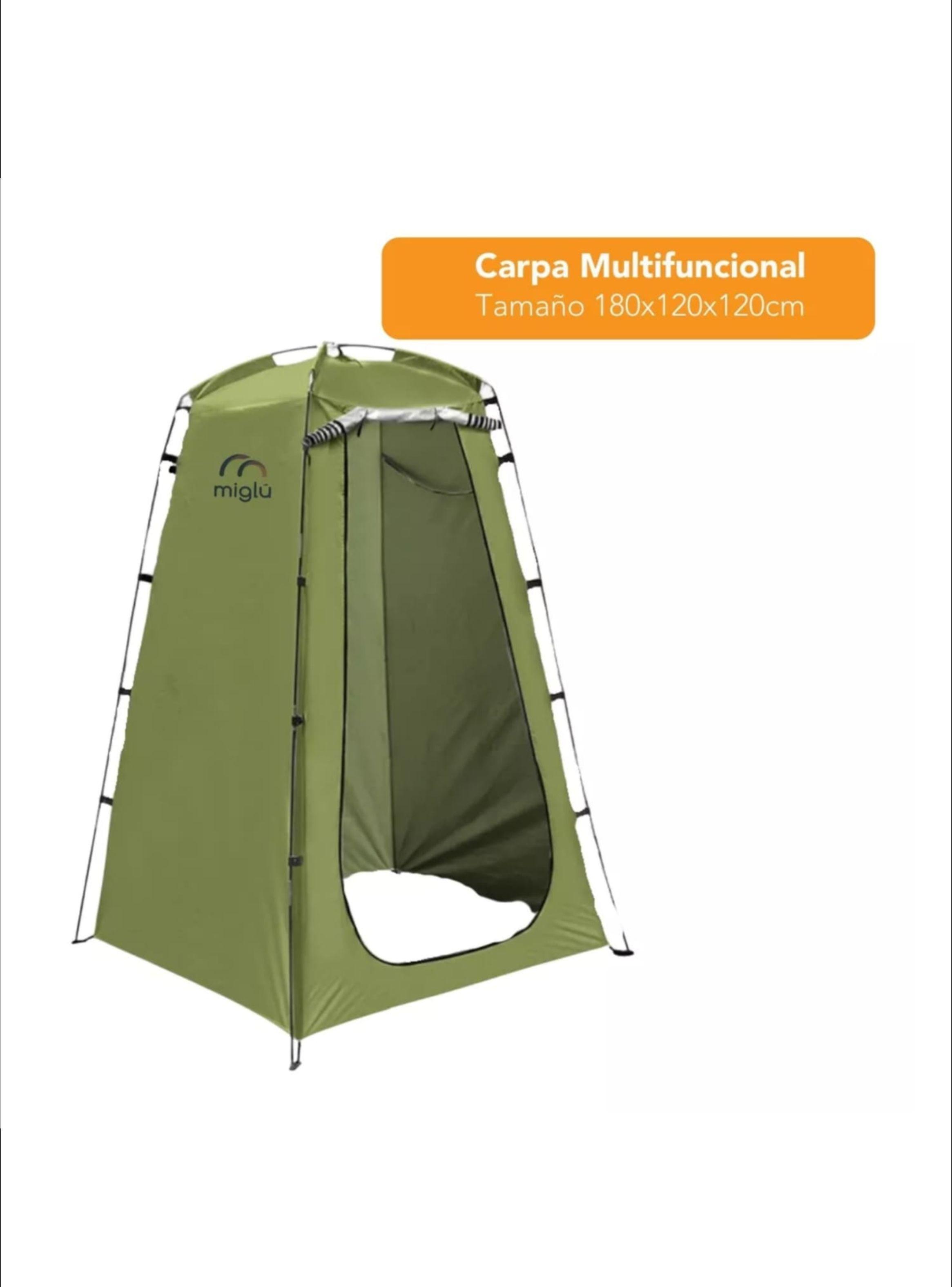 Carpa baño portátil químico ducha solar camping 3 en 1-2