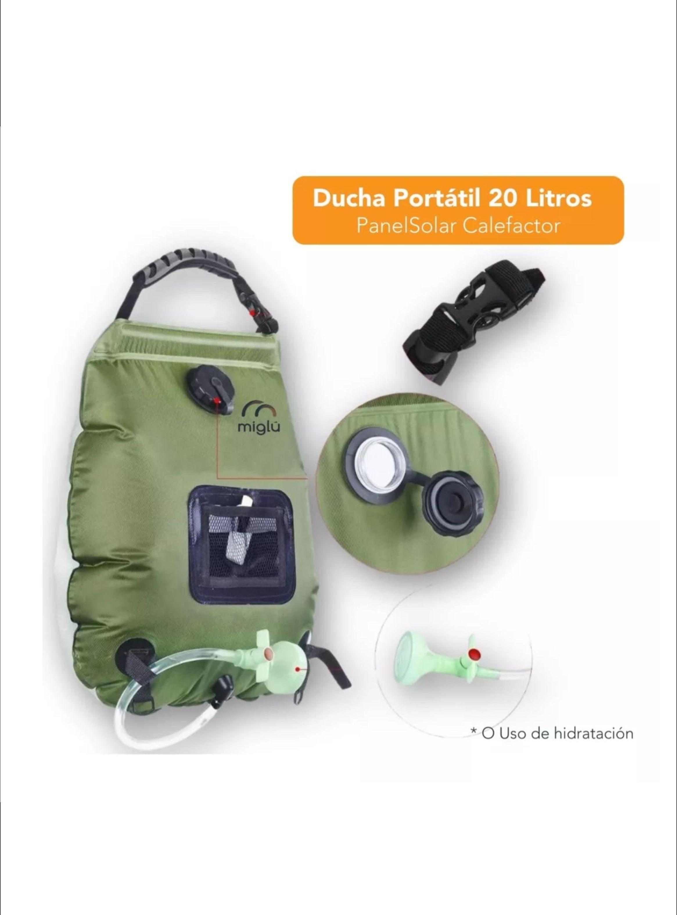 Carpa baño portátil químico ducha solar camping 3 en 1-3
