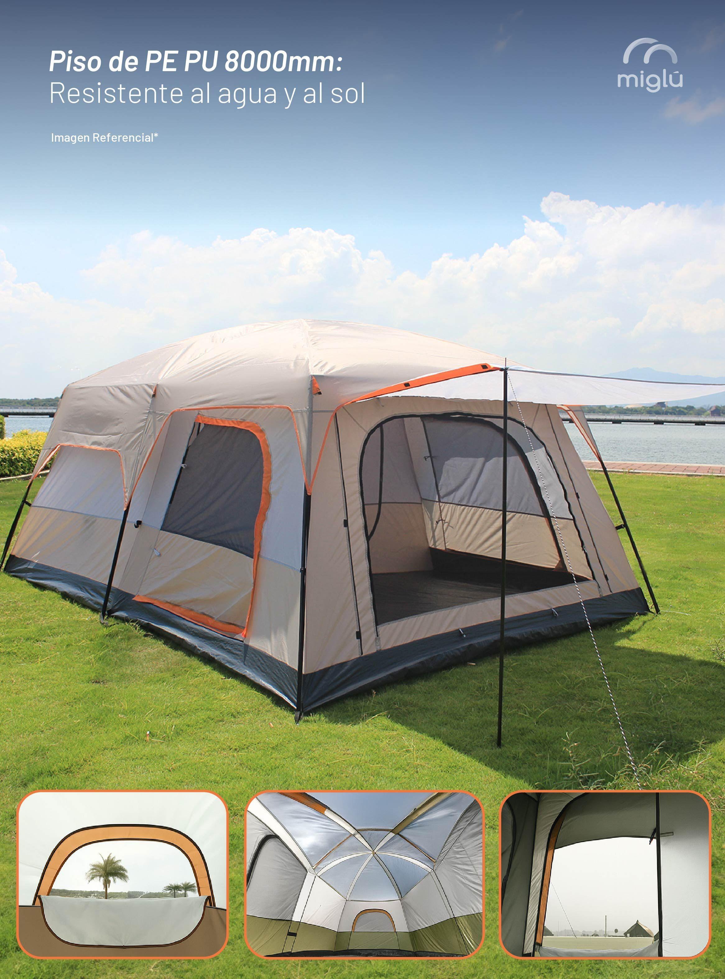Carpa Camping Impermeable Miglu Para 8 Personas-3