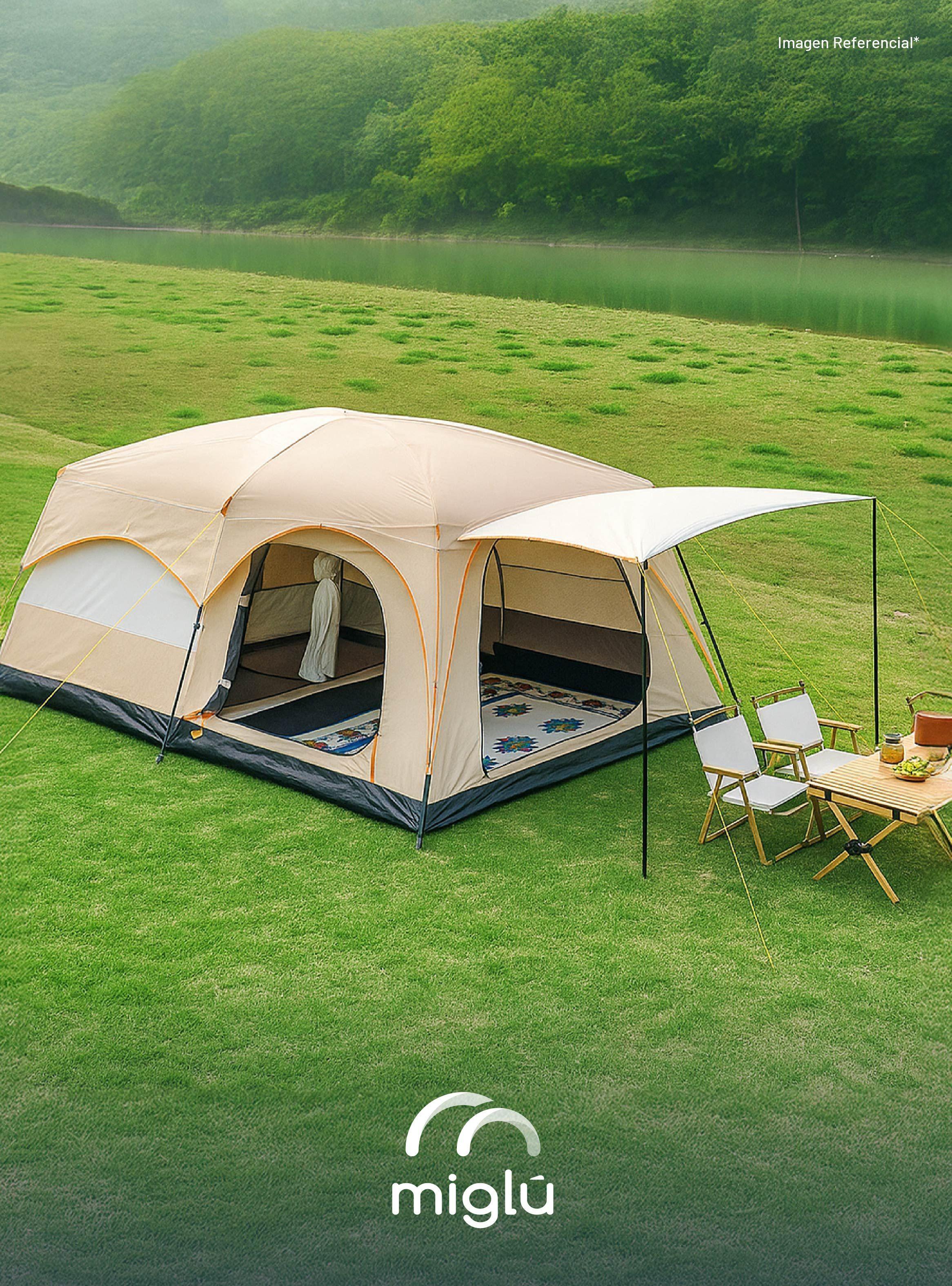 Carpa Camping Impermeable Miglu Para 8 Personas-7