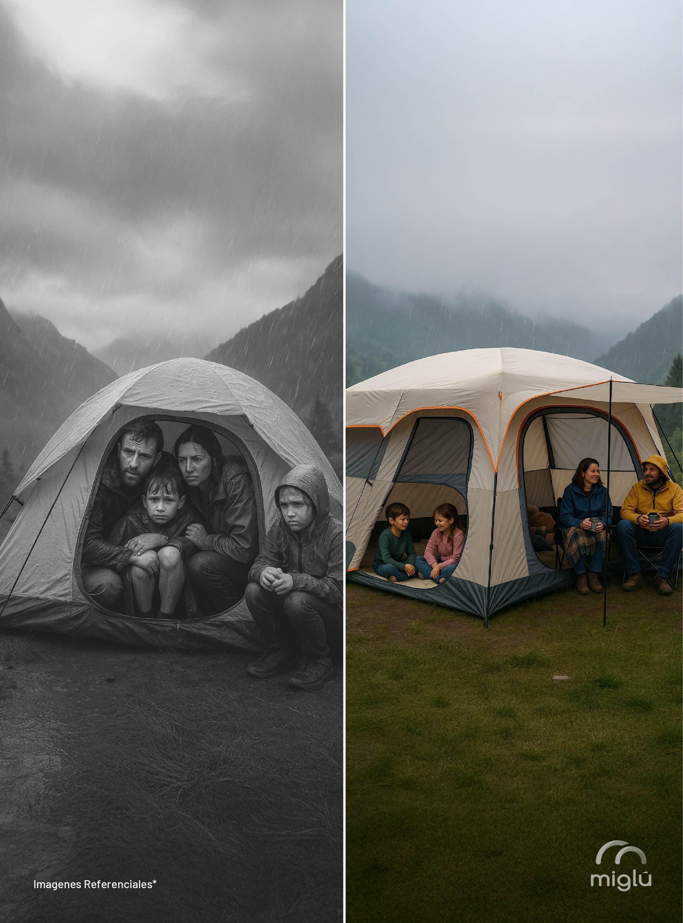 Carpa Camping Impermeable Miglu Para 8 Personas-5