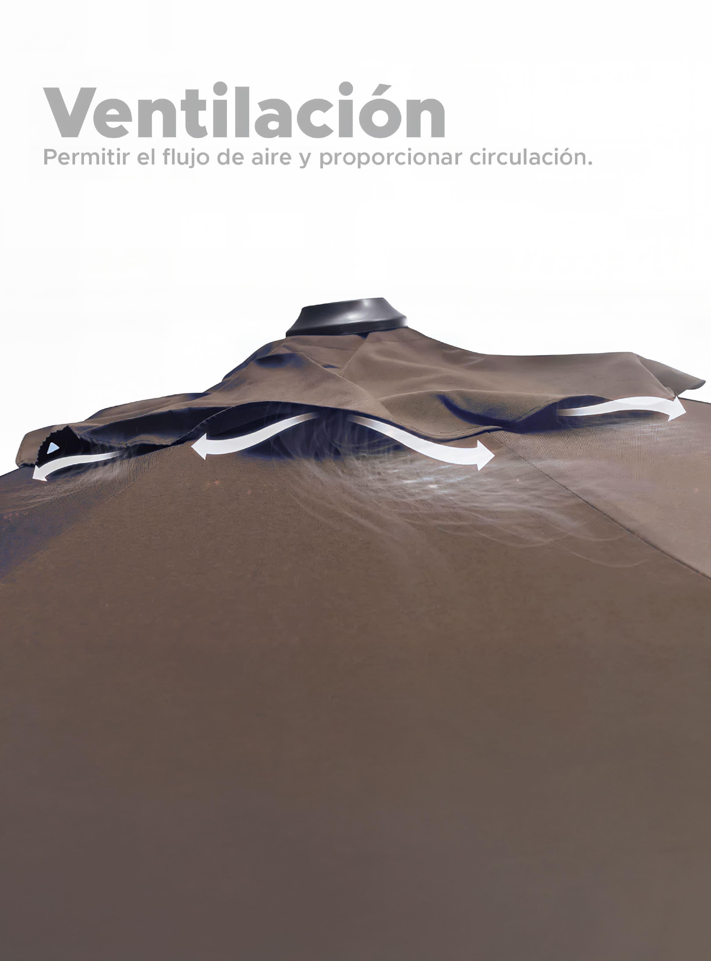 Quitasol Lateral 360 Khaki-1