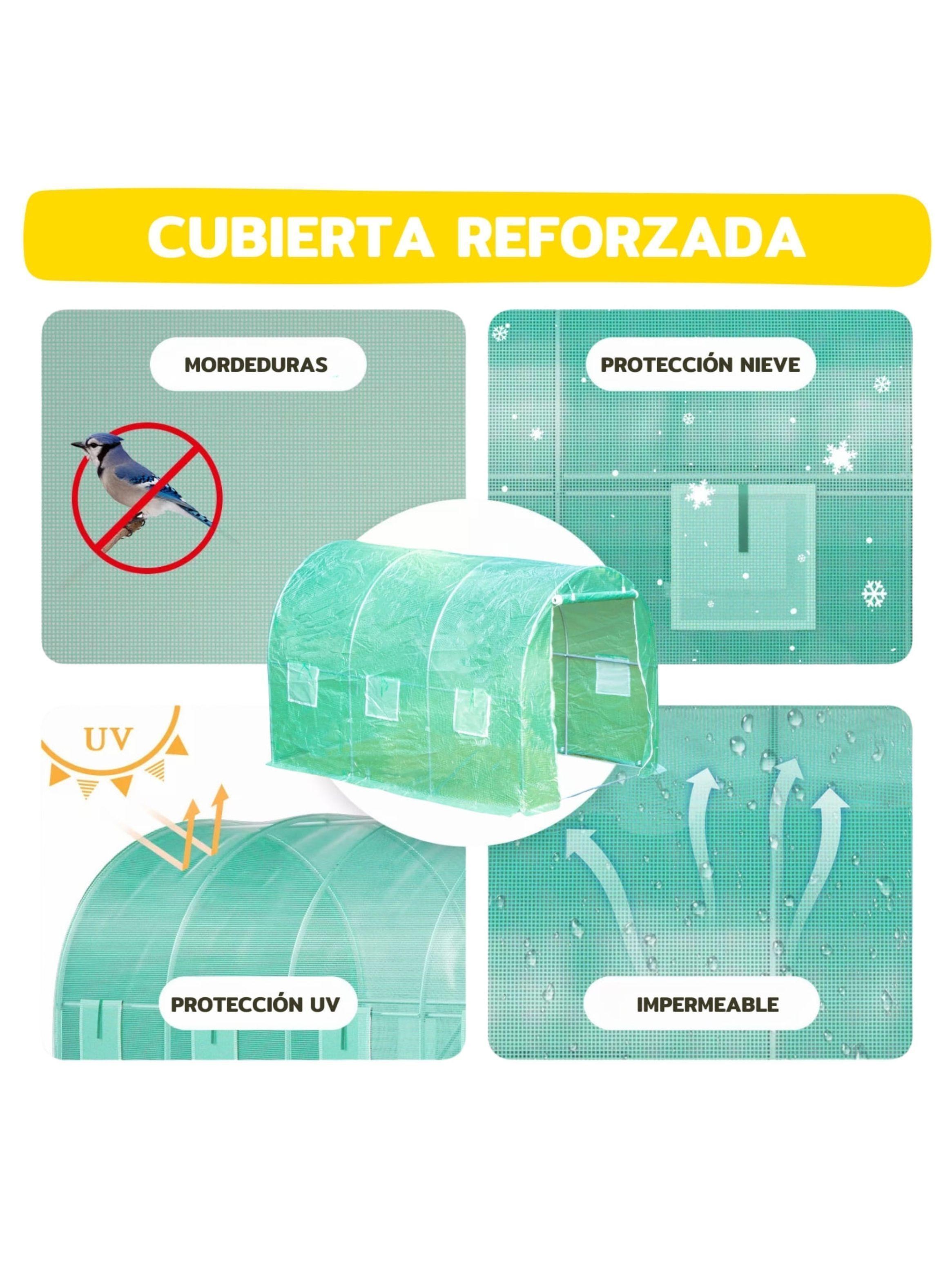 Invernadero Armable Túnel 6mt2 3x3x2mts-2