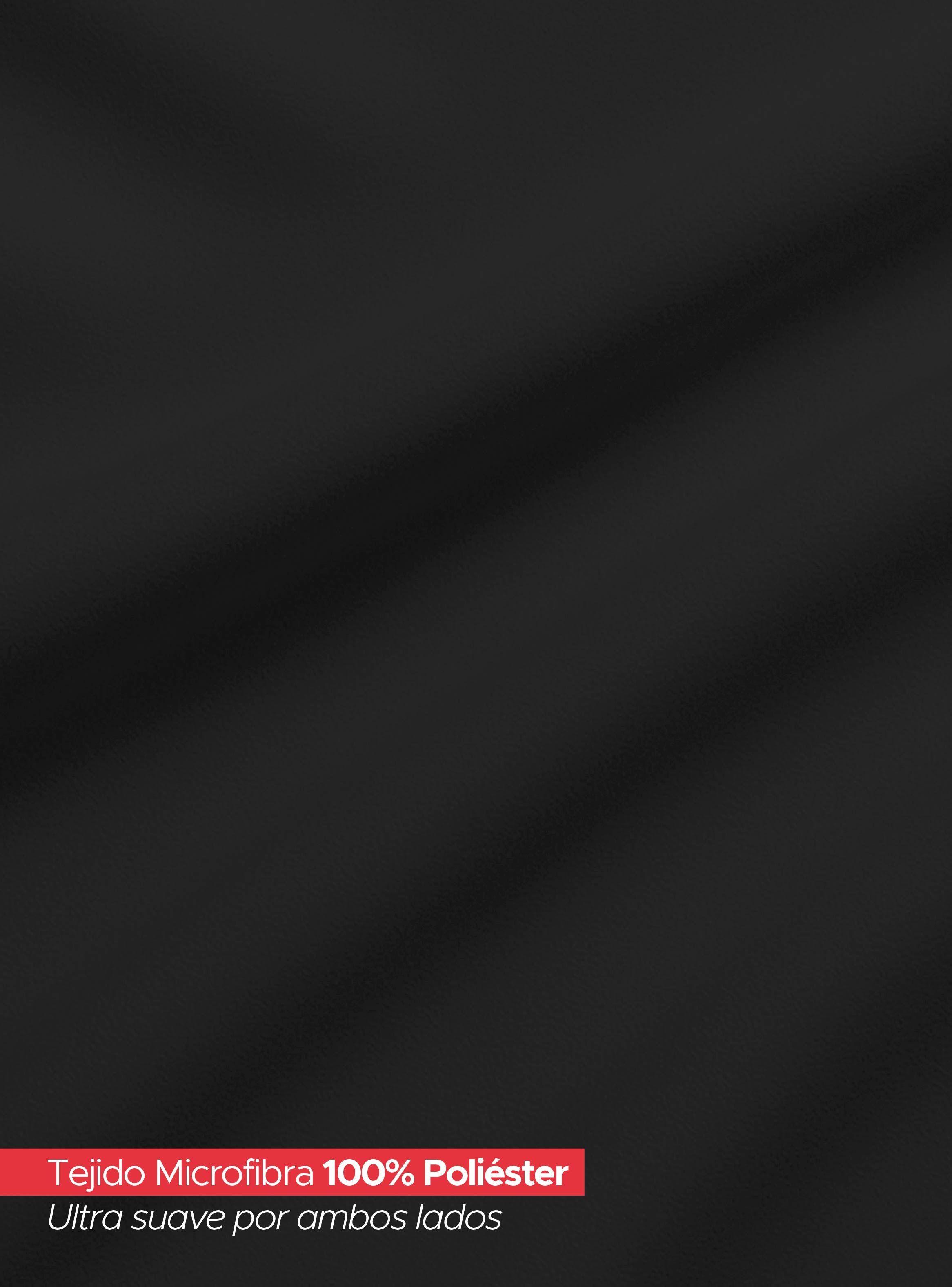 Juego De Sábanas Negra 1800 Hilos Ultra Suave 2 Plazas Vincenzi-2