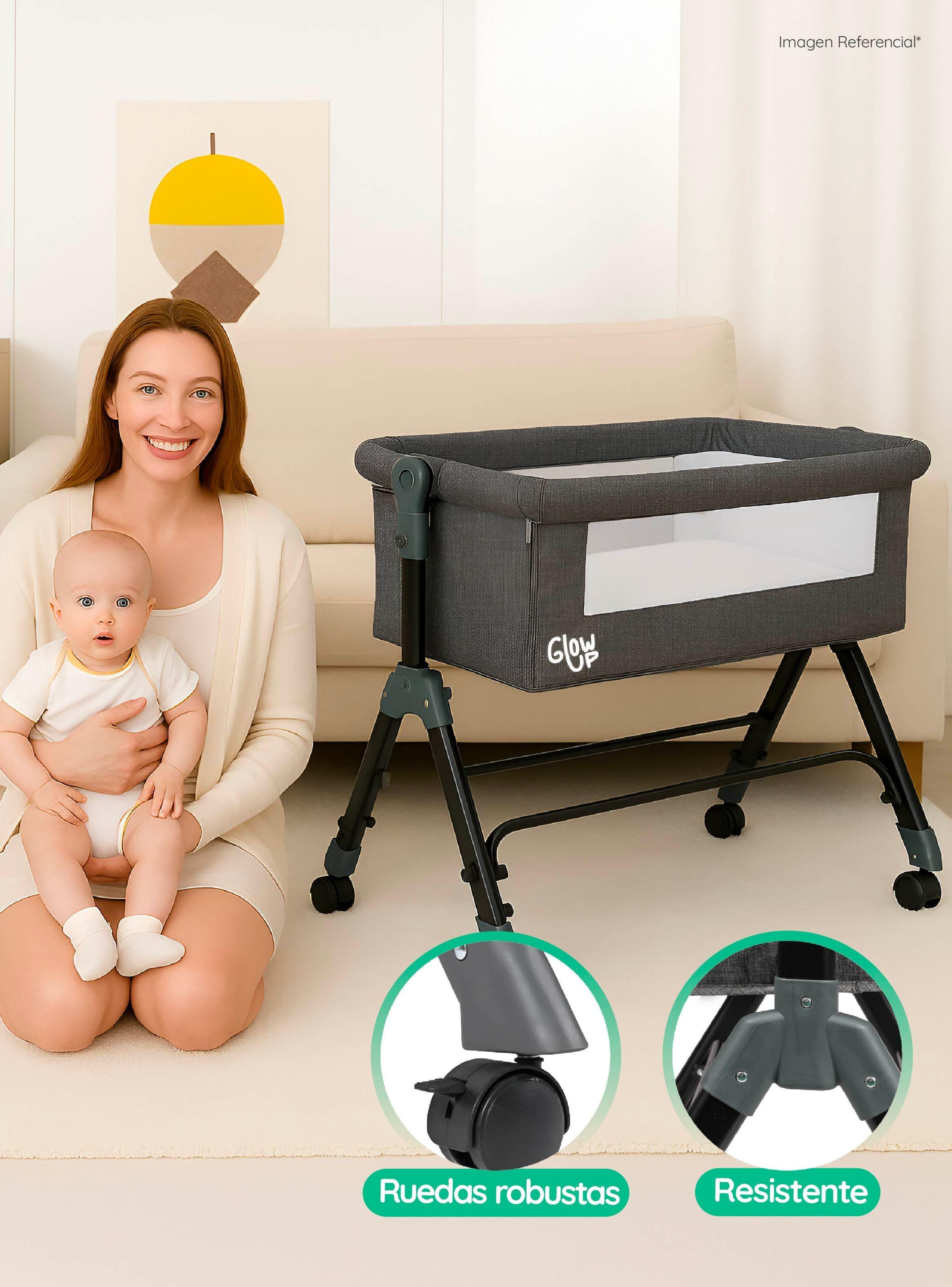 Cuna Corral Colecho 3 en 1 Bebé Dormitorio Ajustable GlowUp-5