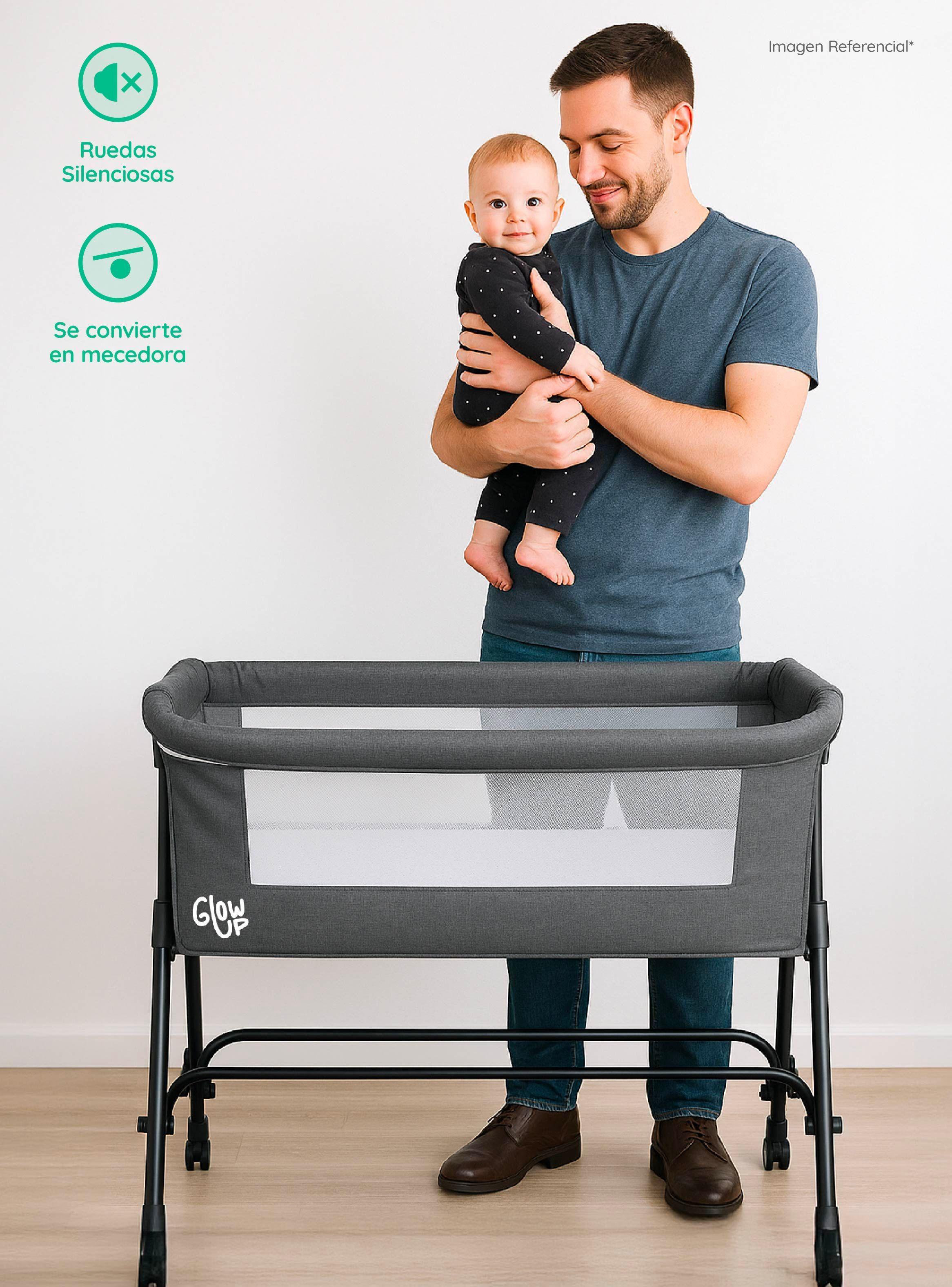 Cuna Corral Colecho 3 en 1 Bebé Dormitorio Ajustable GlowUp-7