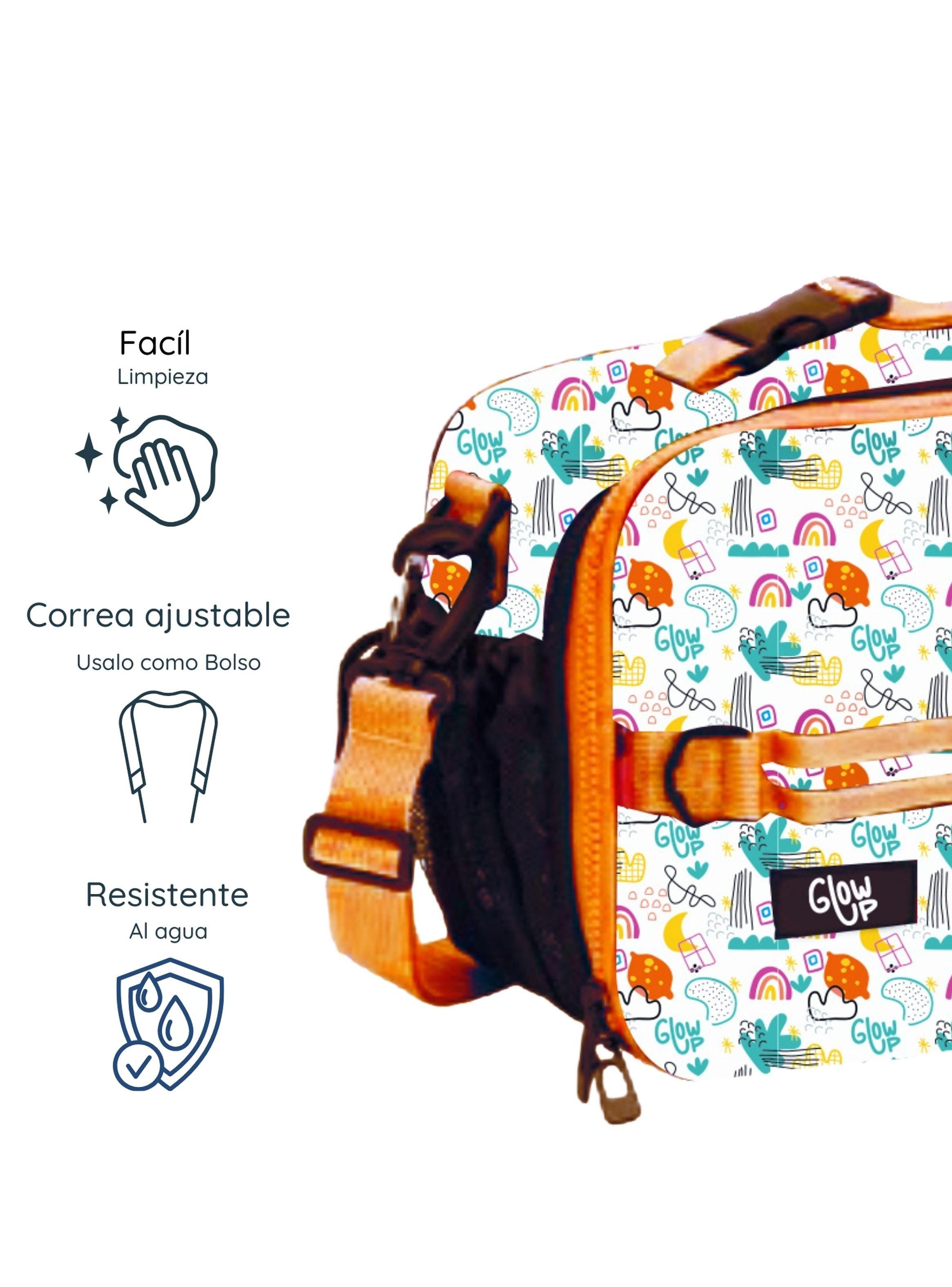 Lonchera térmica niño niña bolso almuerzo + morral Glowup-6