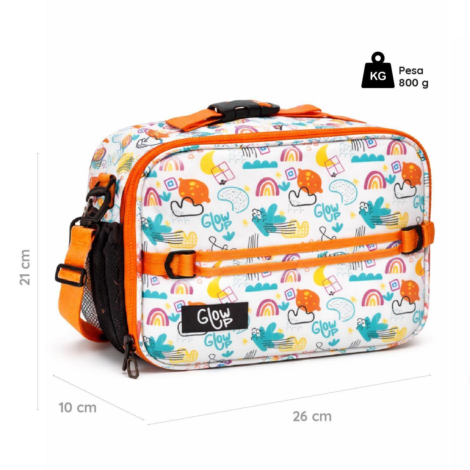 Lonchera térmica niño niña bolso almuerzo + morral Glowup-1