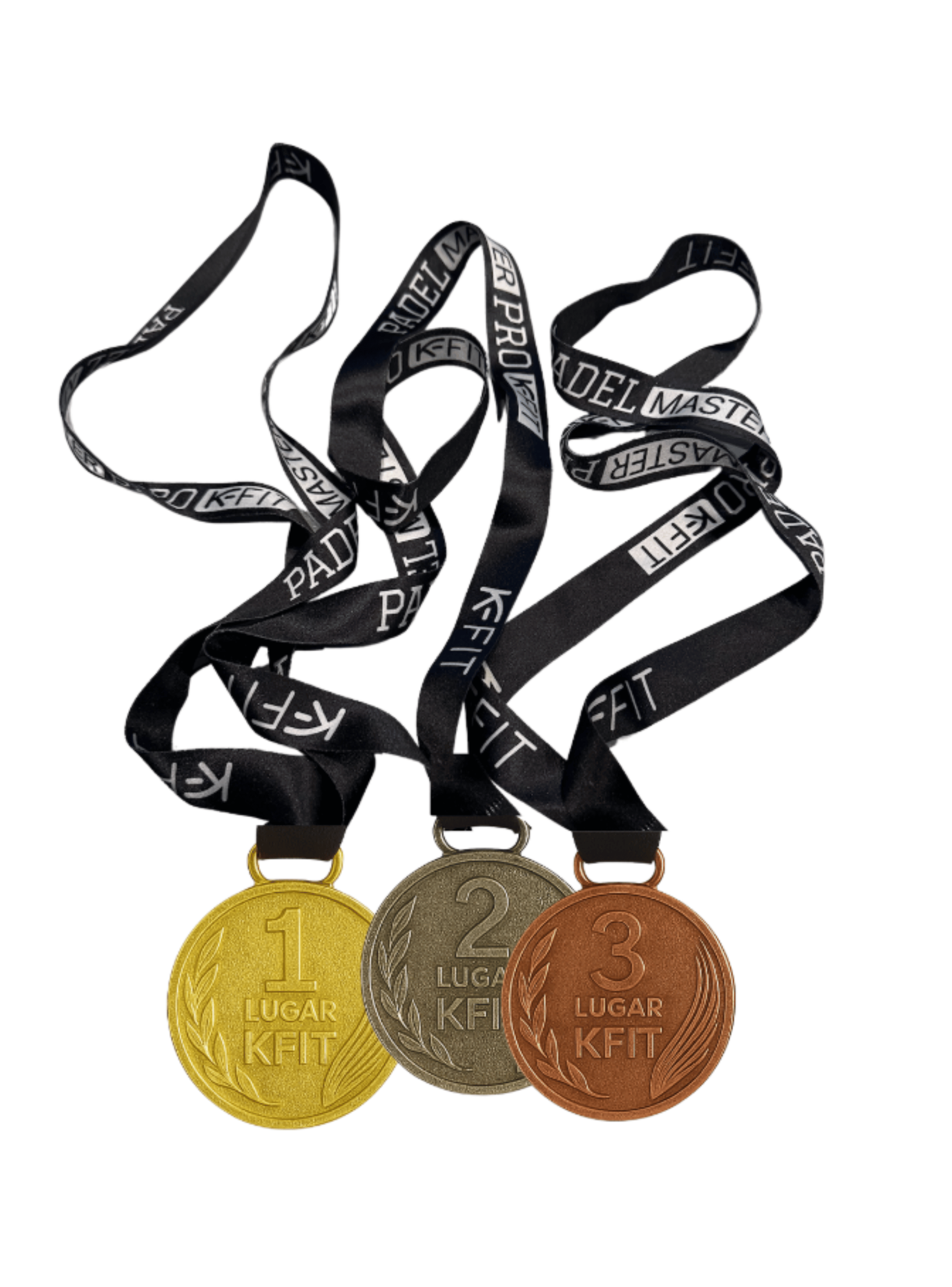 Pack 9 Medallas 350grs Deportivas Kfit Oro Plata Y Bronce-2