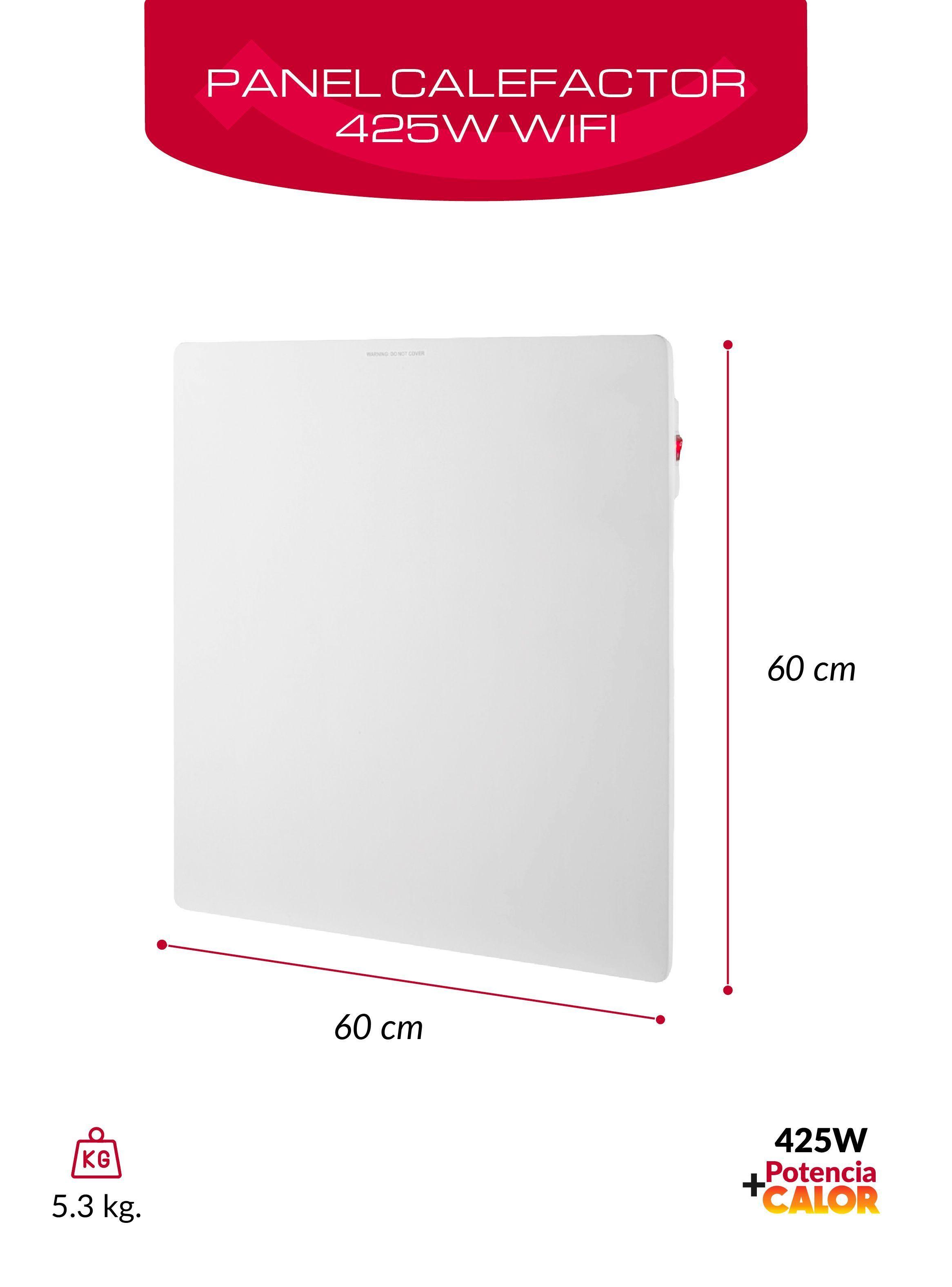 PANEL MURAL CALEFACTOR ELÉCTRICO 425W CON WIFI BFRESH-1