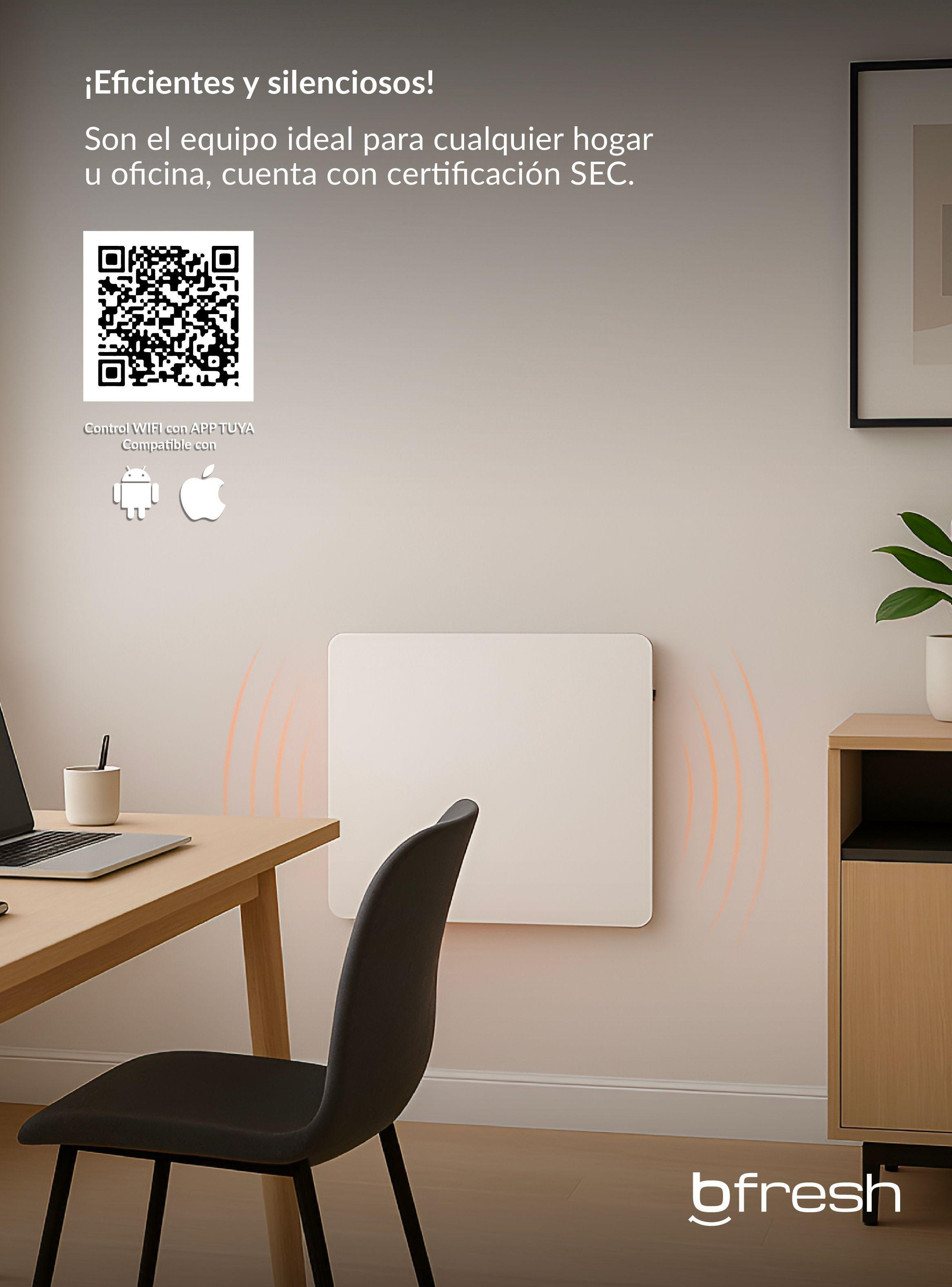 PANEL MURAL CALEFACTOR ELÉCTRICO 425W CON WIFI BFRESH-5