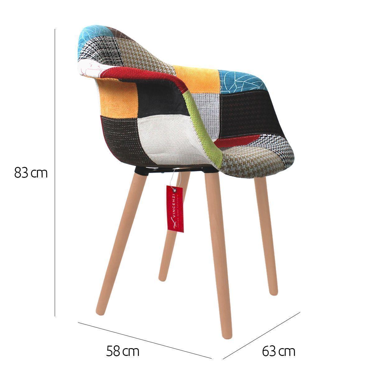 Silla Poltrona Eames Patchwork Casinelli-1