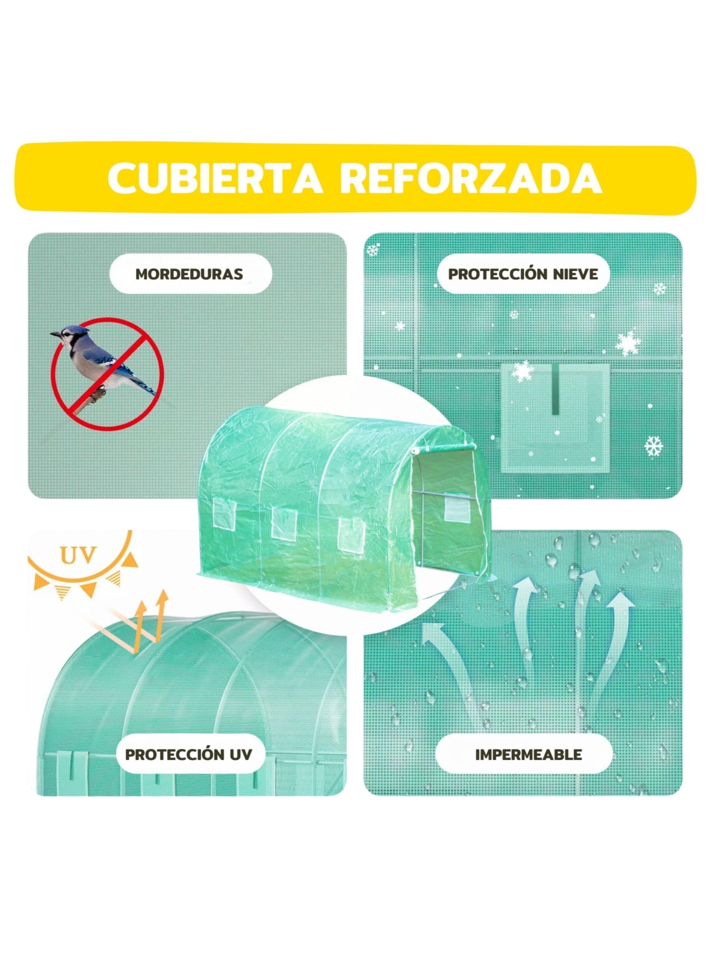 Invernadero Armable Túnel 18mt2 6x3x2mts-5