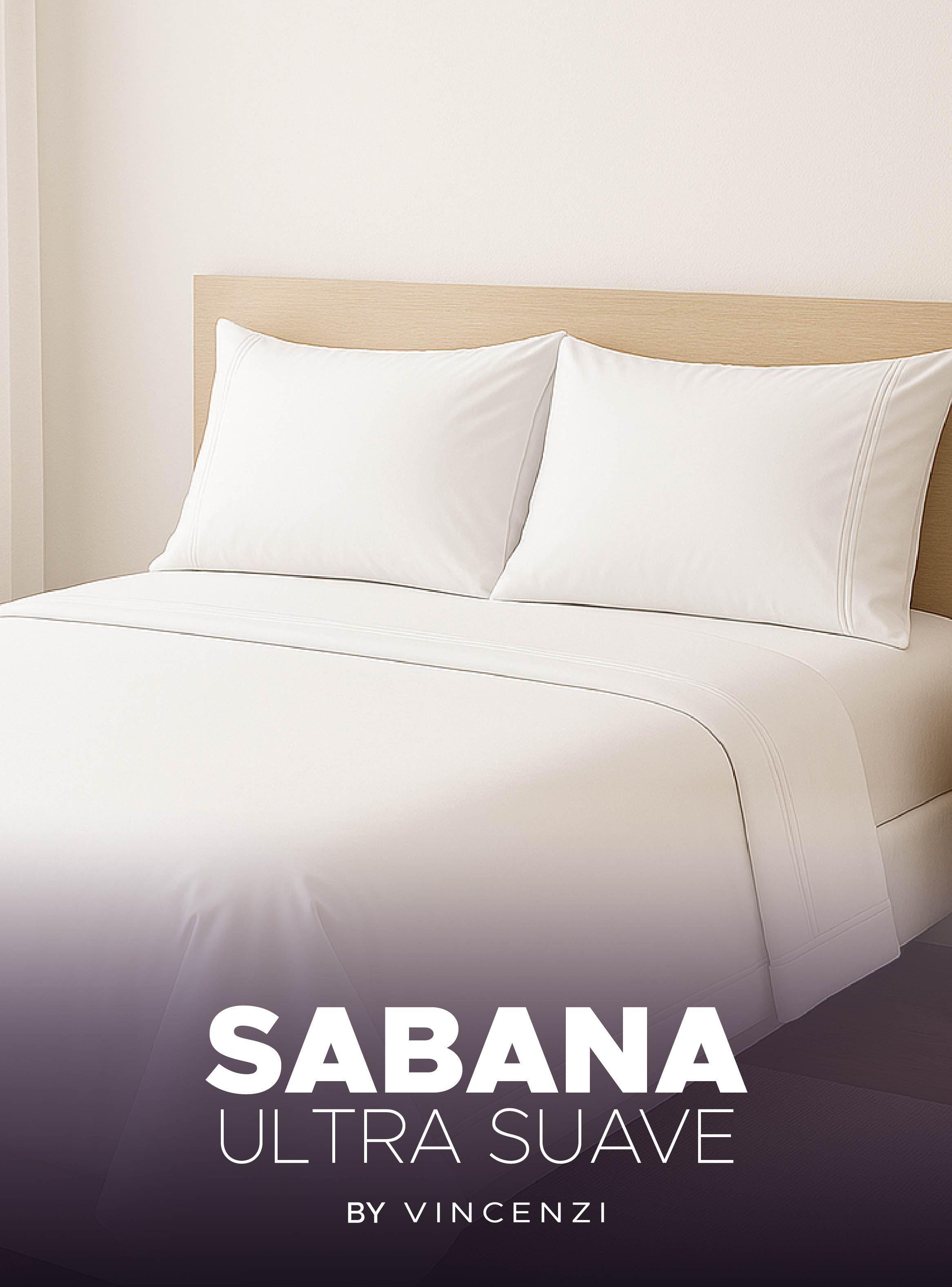 Juego Sábanas King Blanco Suave con Fundas y Ajuste Elástico Vincenzi-7