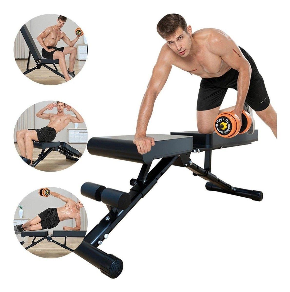 Banco Ajustable Abdominales Multifuncional-2