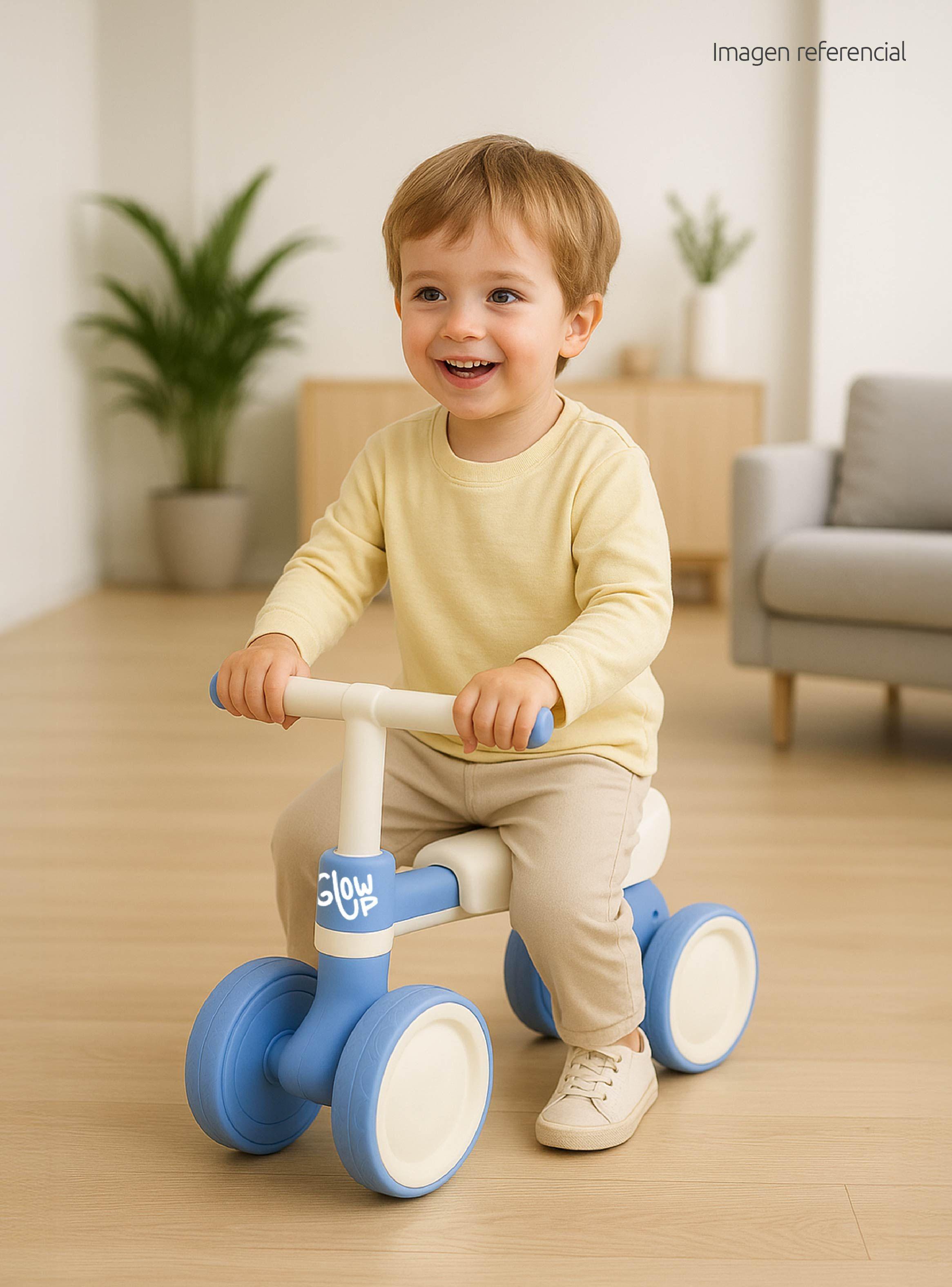 Triciclo Infantil de 4 Ruedas Fiori Azul GlowUp-4