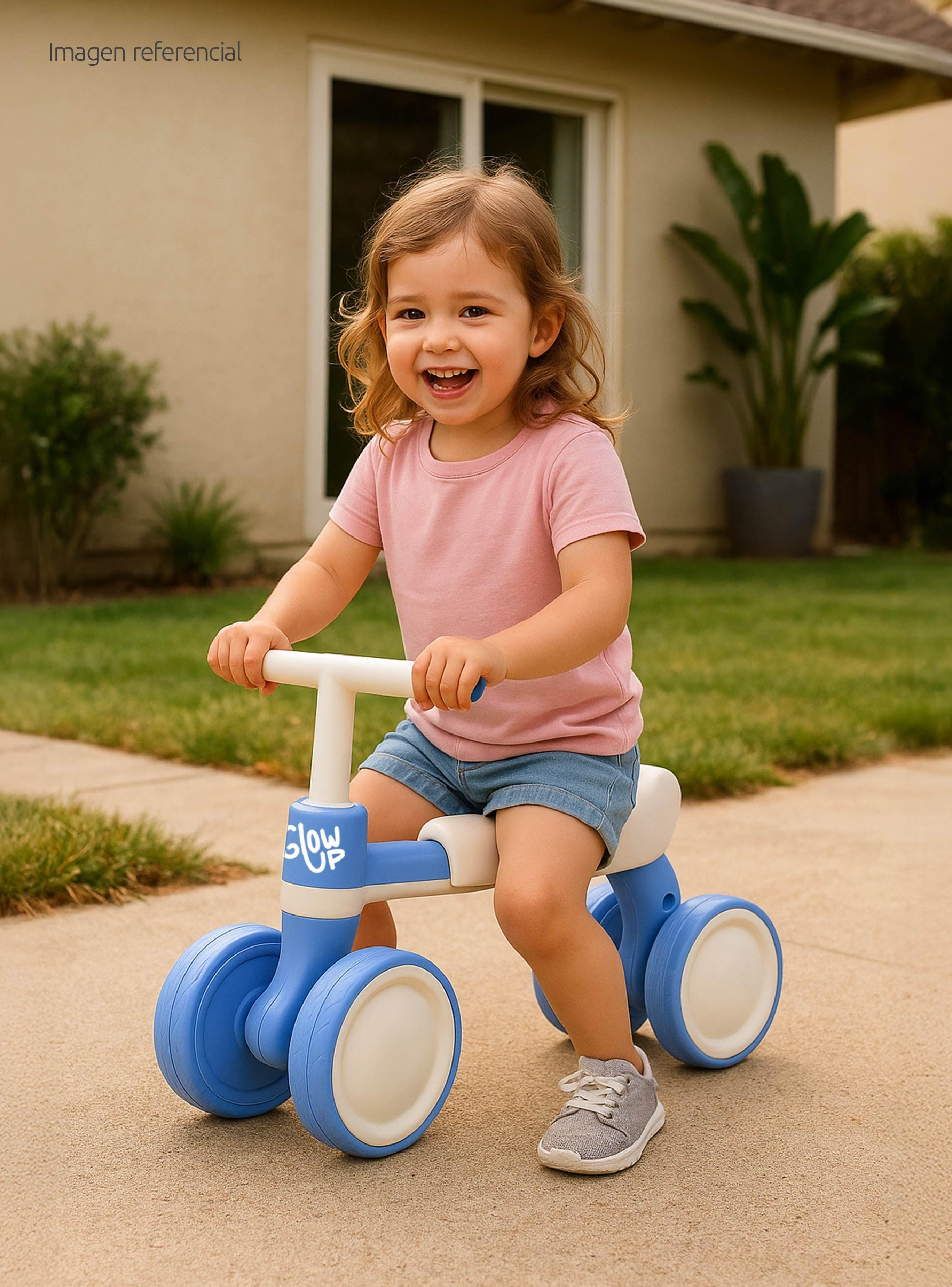 Triciclo Infantil de 4 Ruedas Fiori Azul GlowUp-5
