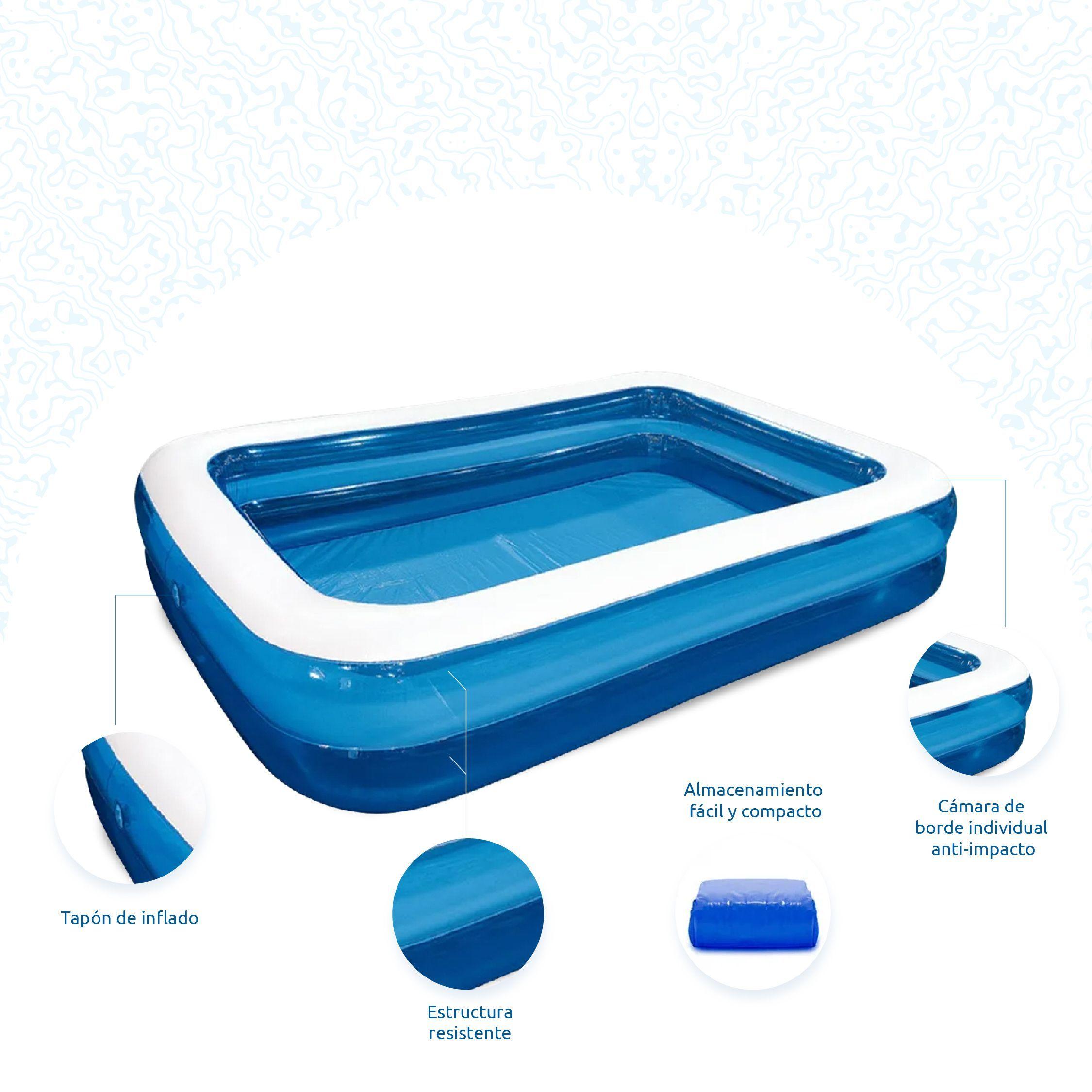 Piscina Inflable azul 305x183x50-3