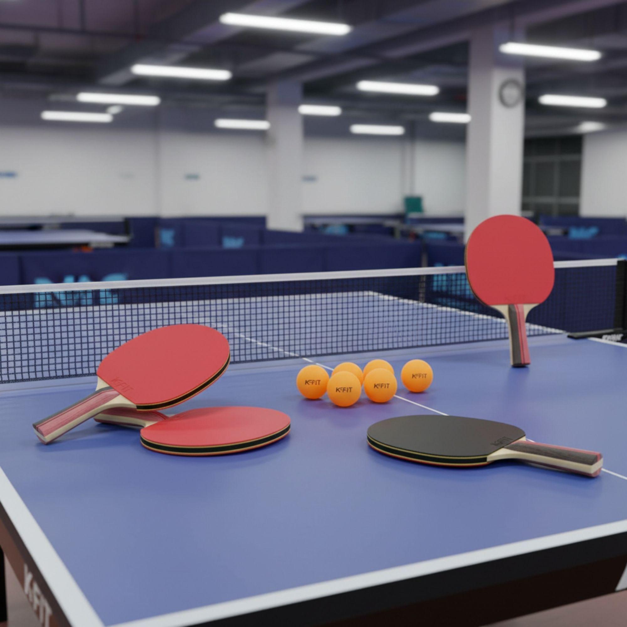 Set 4 Paletas Ping Pong + 30 Pelotas + Malla-4
