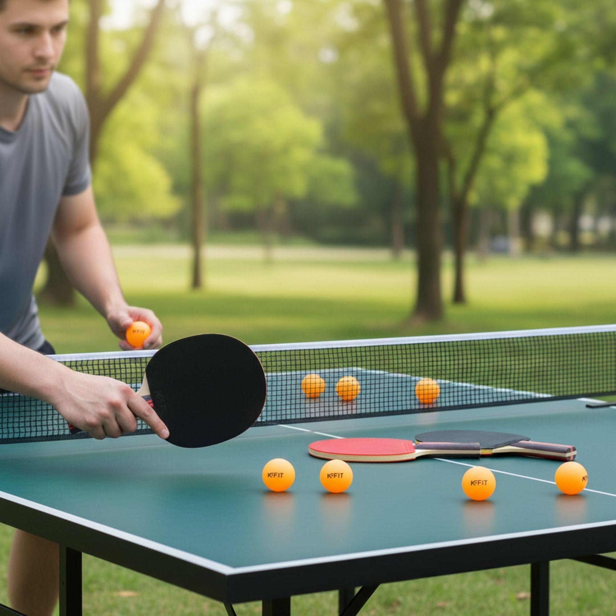 Set 4 Paletas Ping Pong + 30 Pelotas + Malla-6