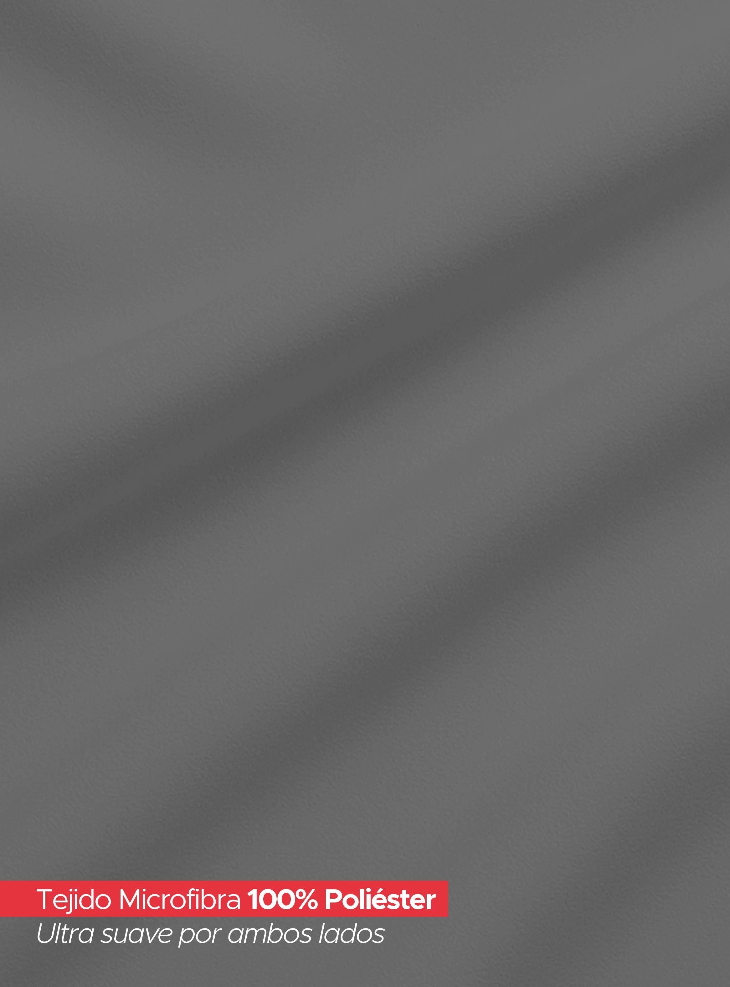 Juego De Sábanas Gris 1800 Hilos Ultra Suave 2 plazas Vincenzi-3