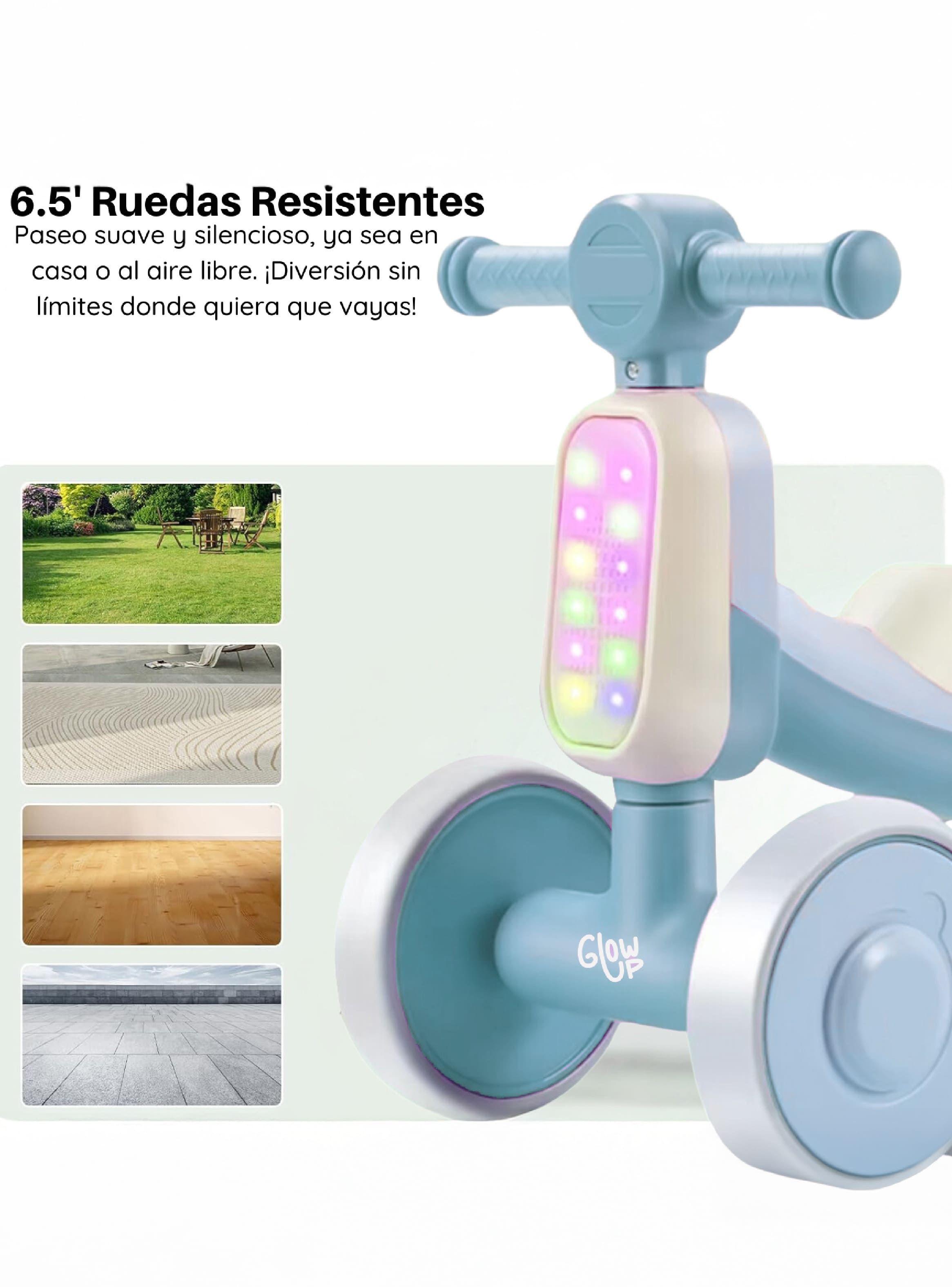 Triciclo Infantil con Luz y Sonido Bambi Azul GlowUp-4