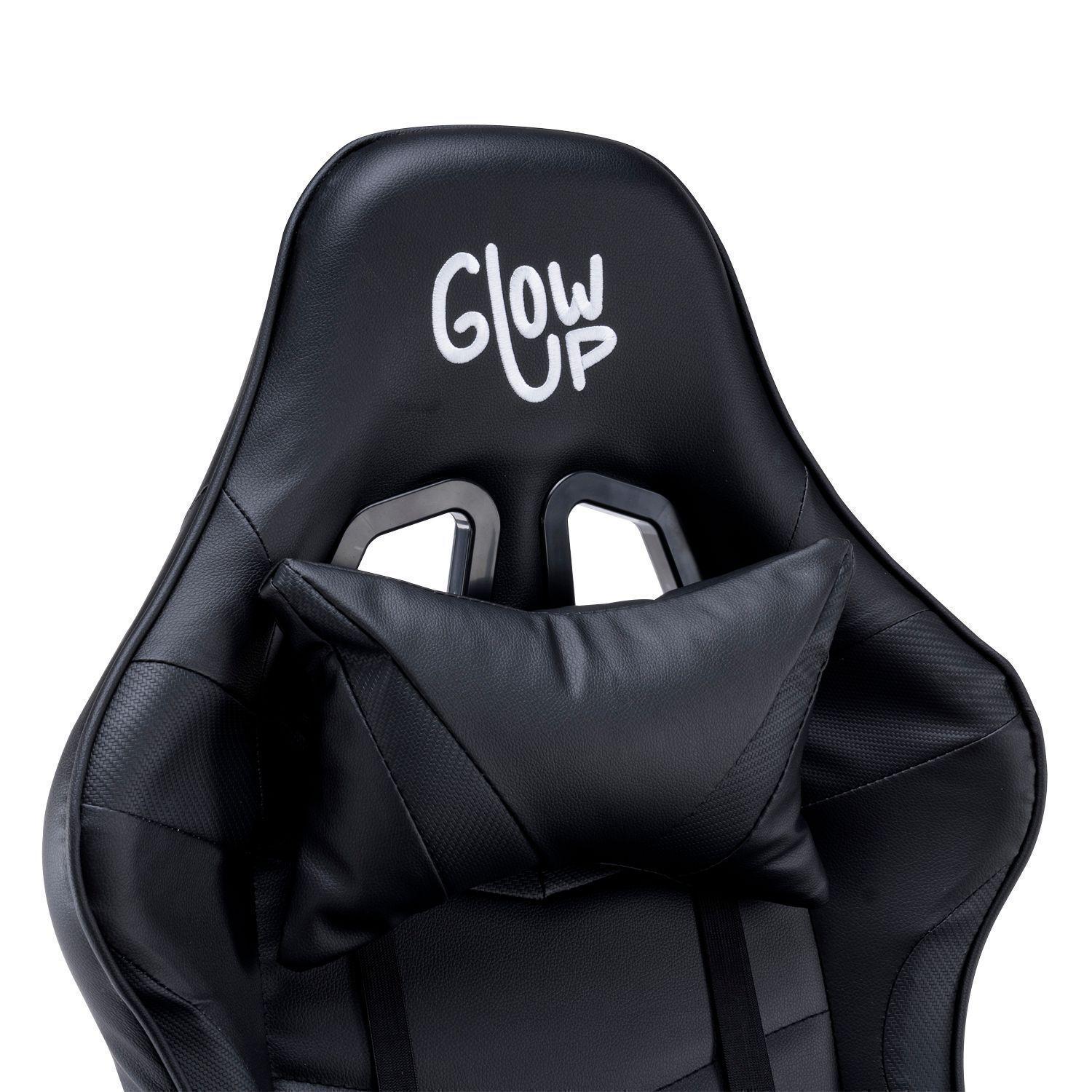 Silla Gamer Profesional Soporte Lumbar y Cervical Negra-6