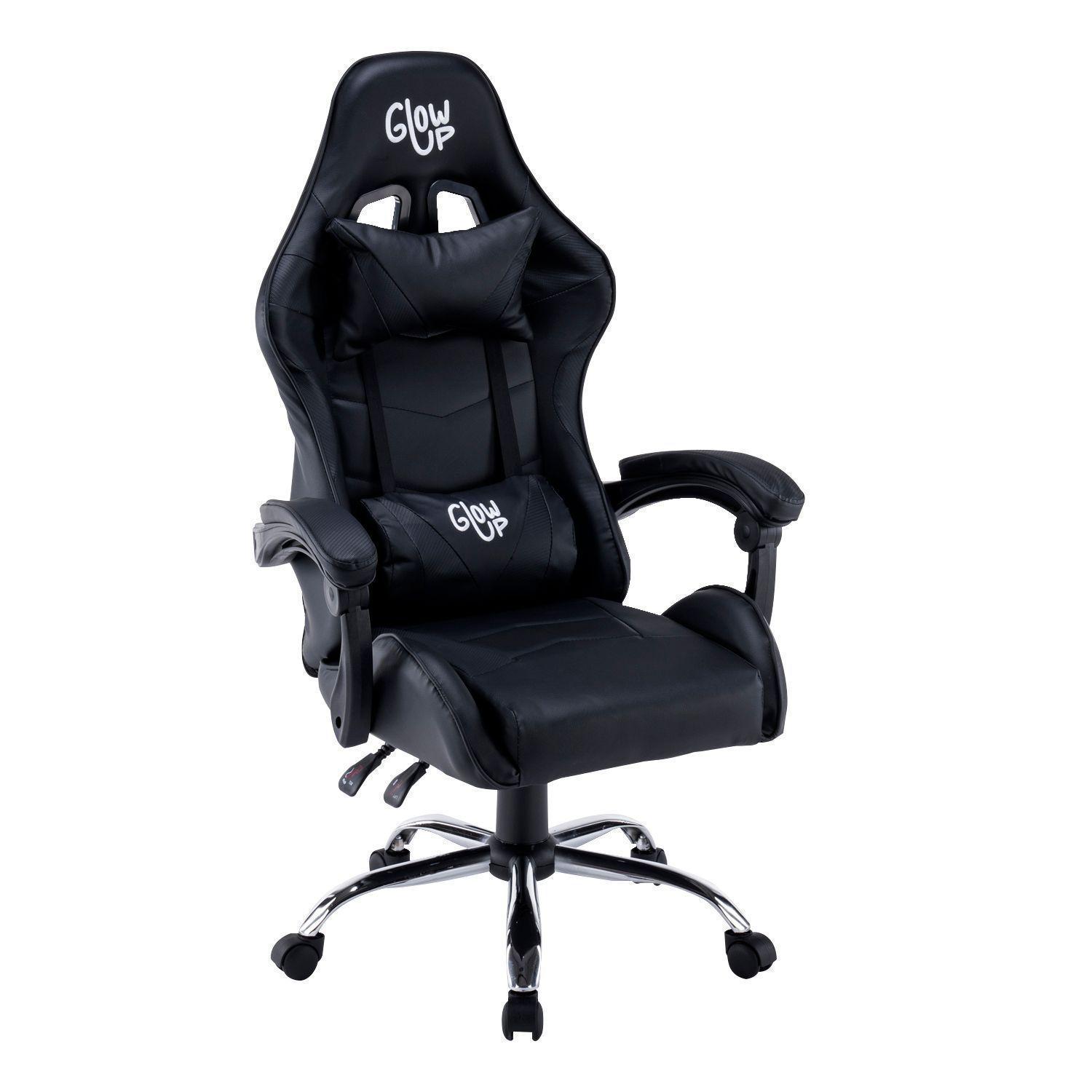 Silla Gamer Profesional Soporte Lumbar y Cervical Negra-0