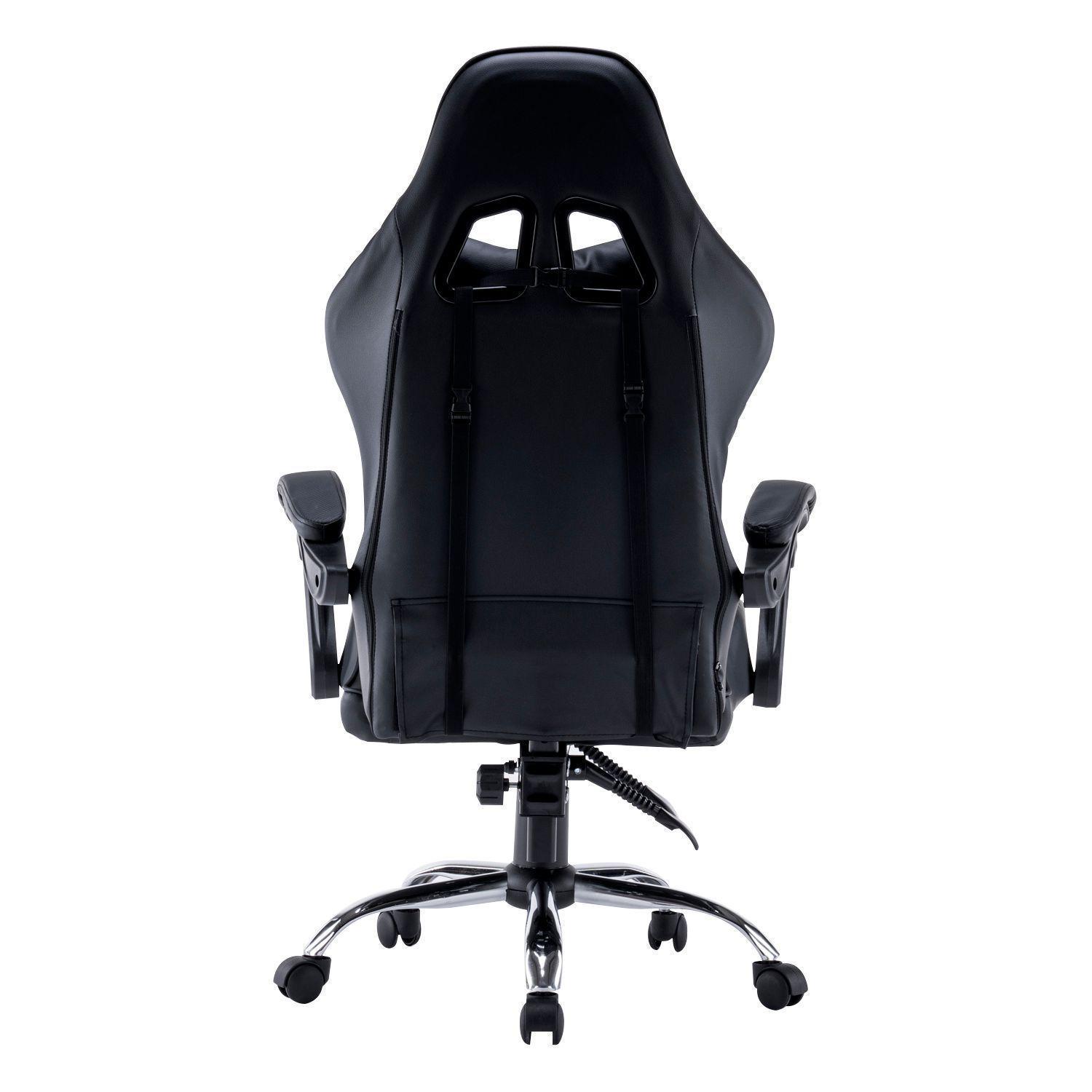 Silla Gamer Profesional Soporte Lumbar y Cervical Negra-3