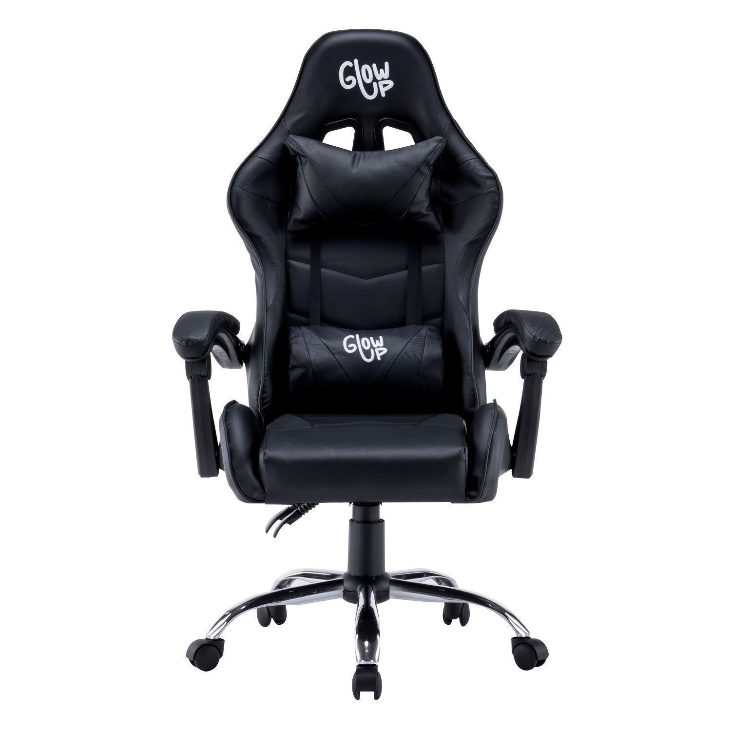 Silla Gamer Profesional Soporte Lumbar y Cervical Negra-2