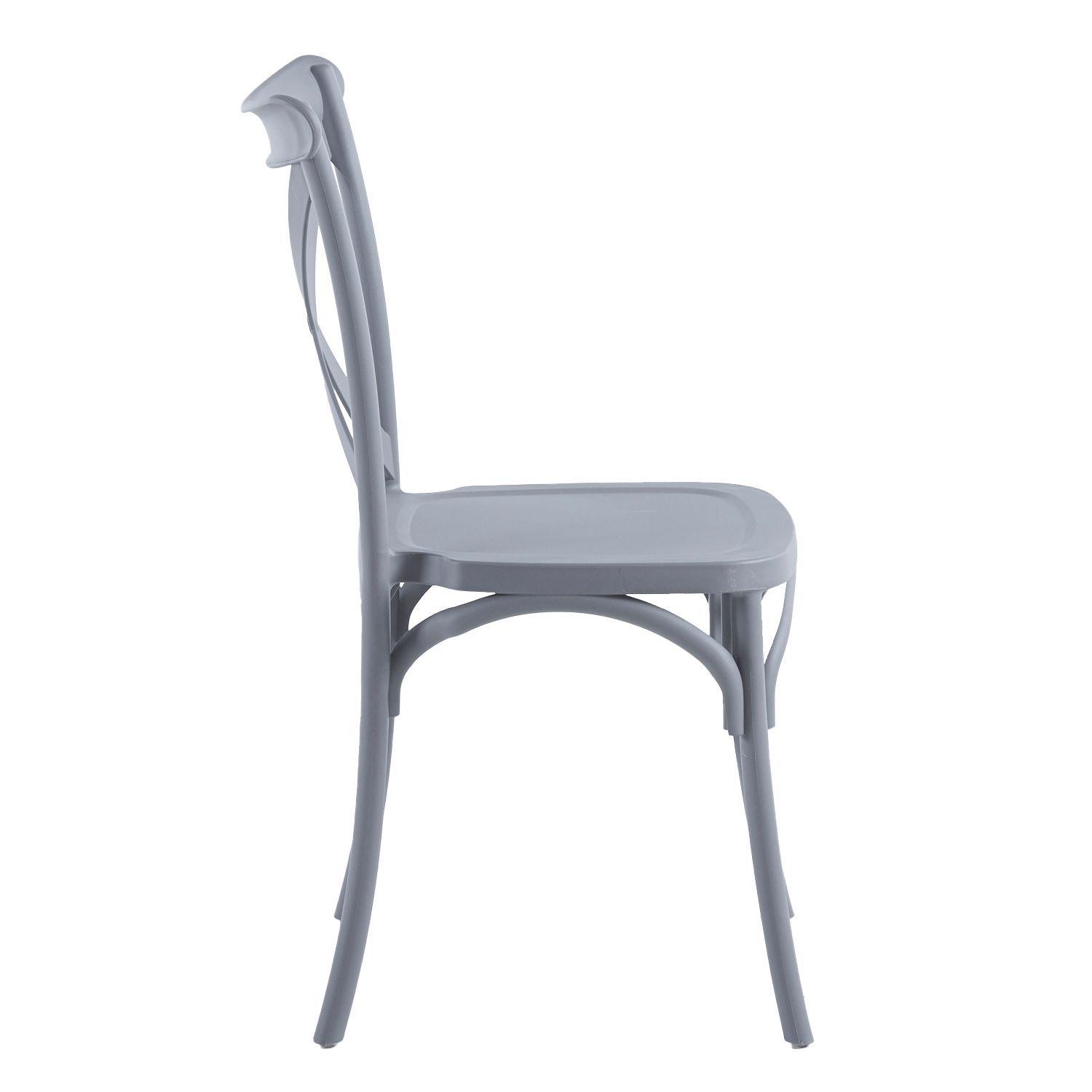 Pack 4 Sillas Crossback Gris-4