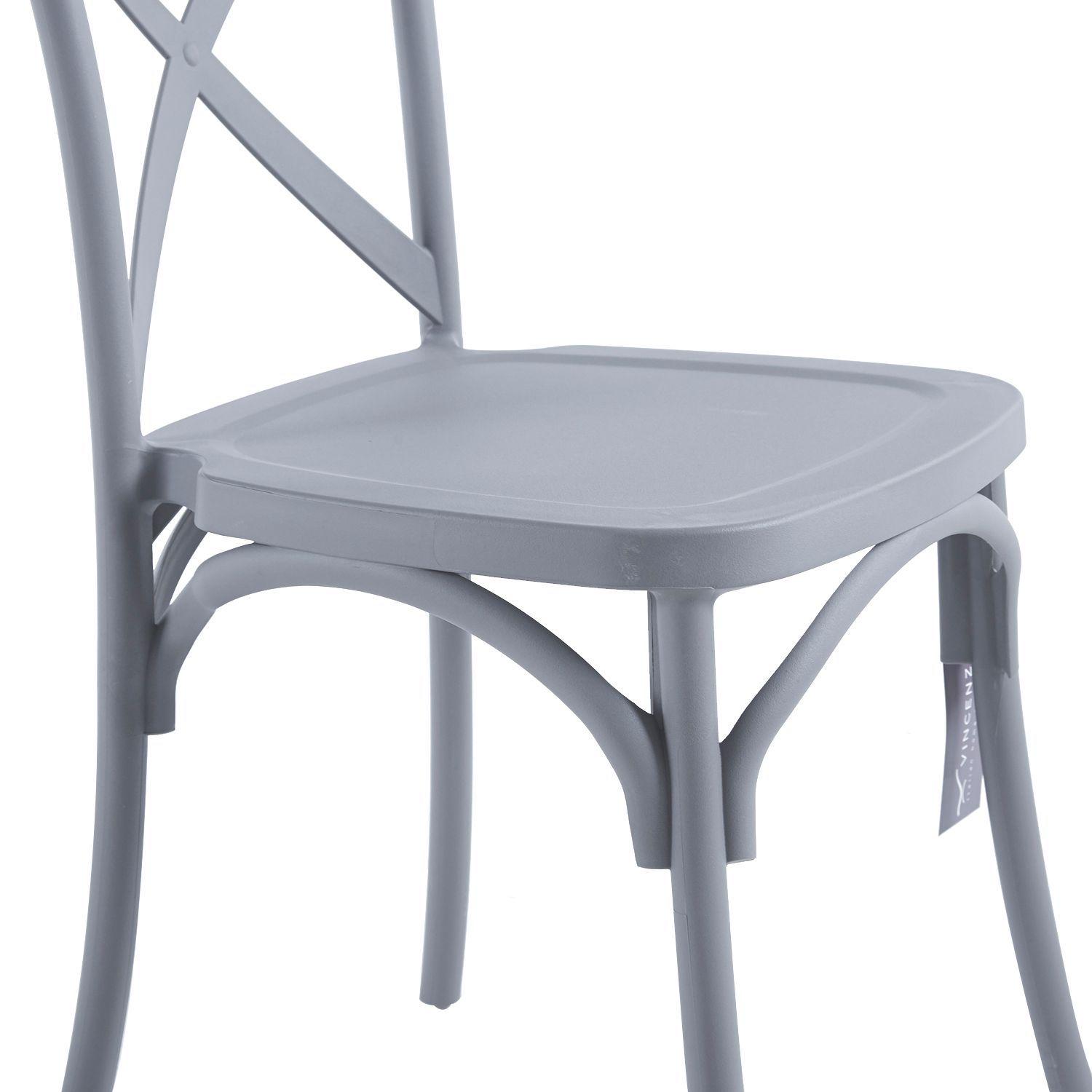 Pack 4 Sillas Crossback Gris-6
