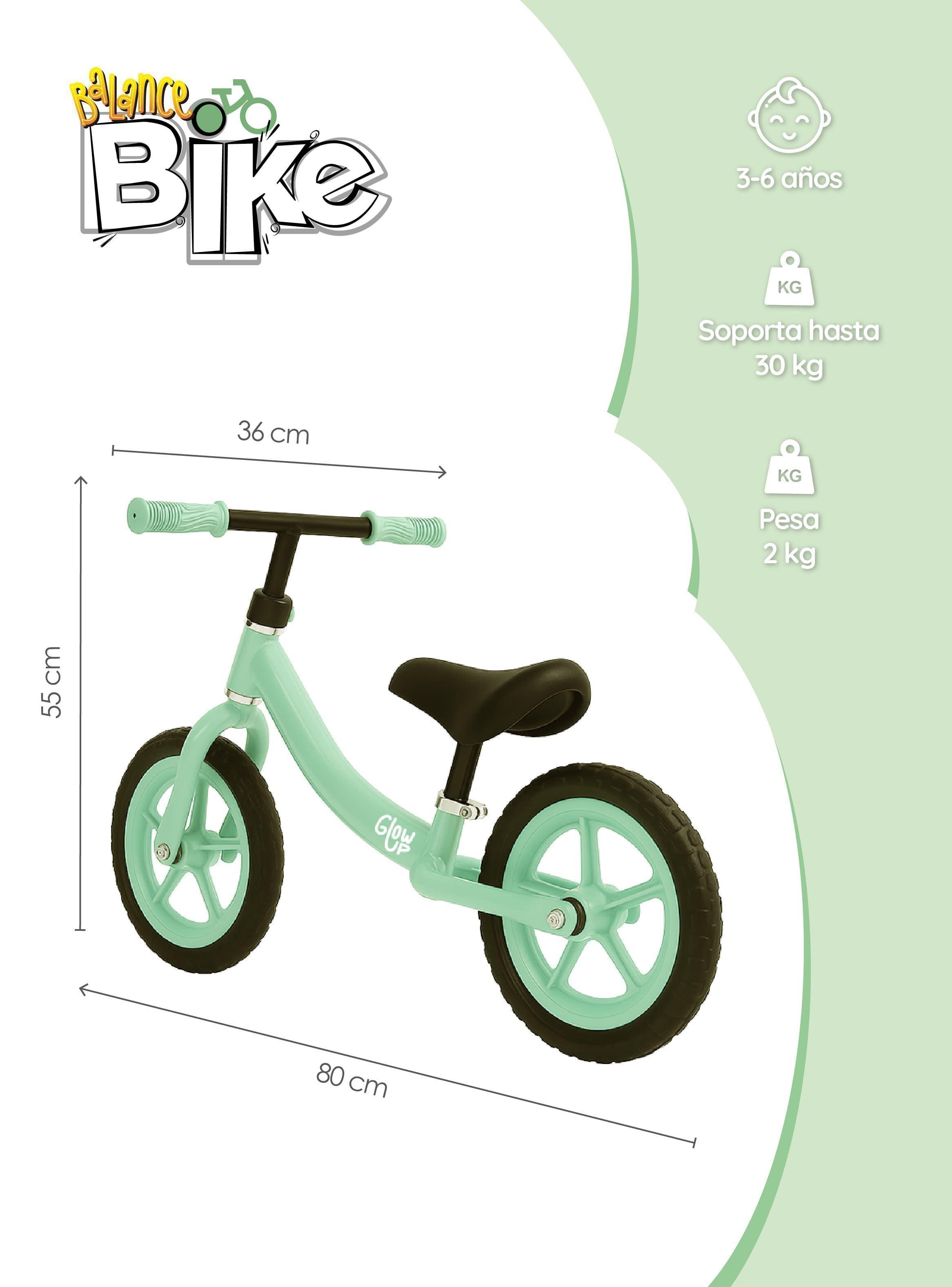 Bicicleta De Equilibrio Infantil Luca Verde Glowup-2
