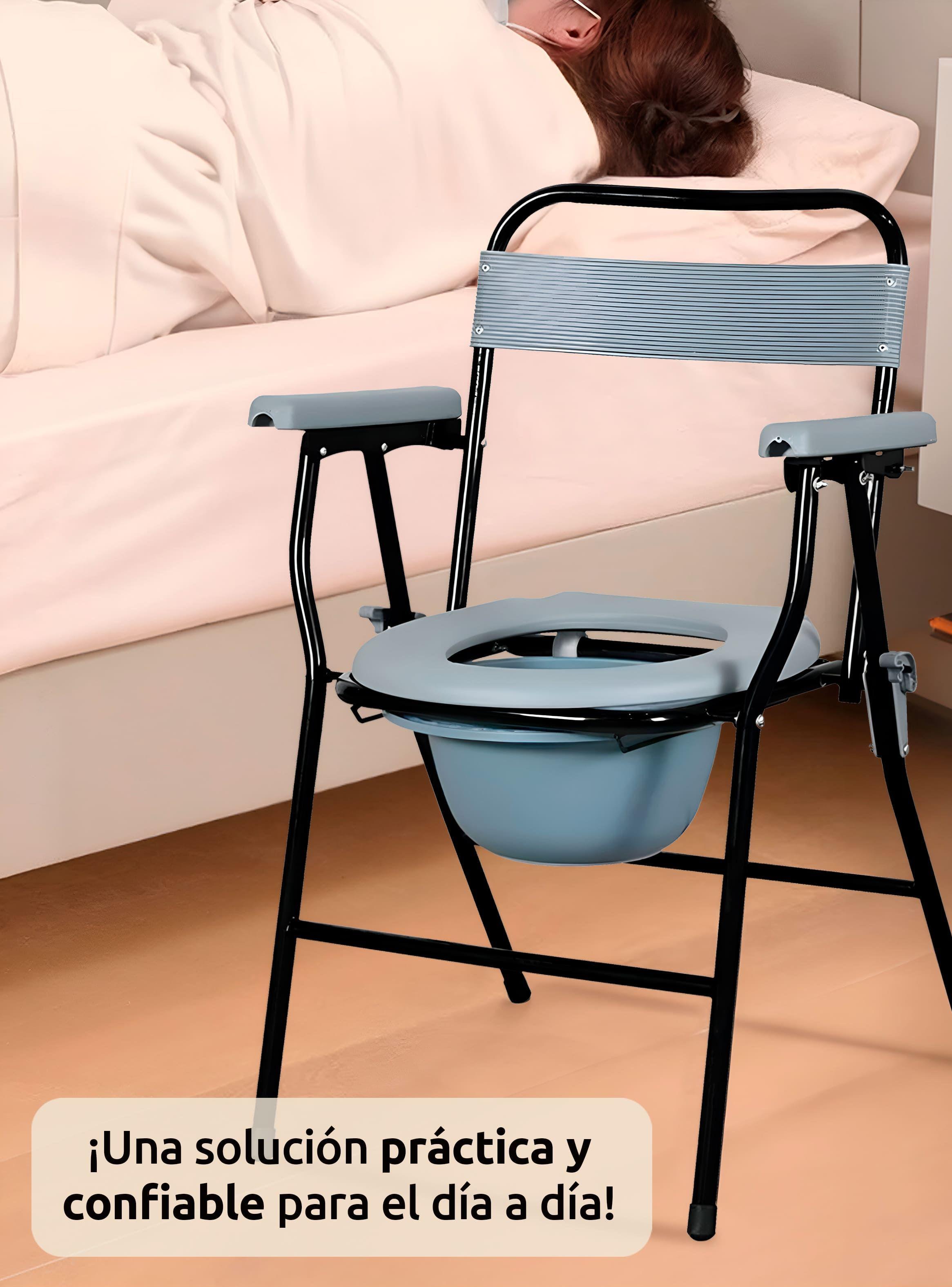 Silla Baño Portátil Ducha Plegable Para Adulto-5