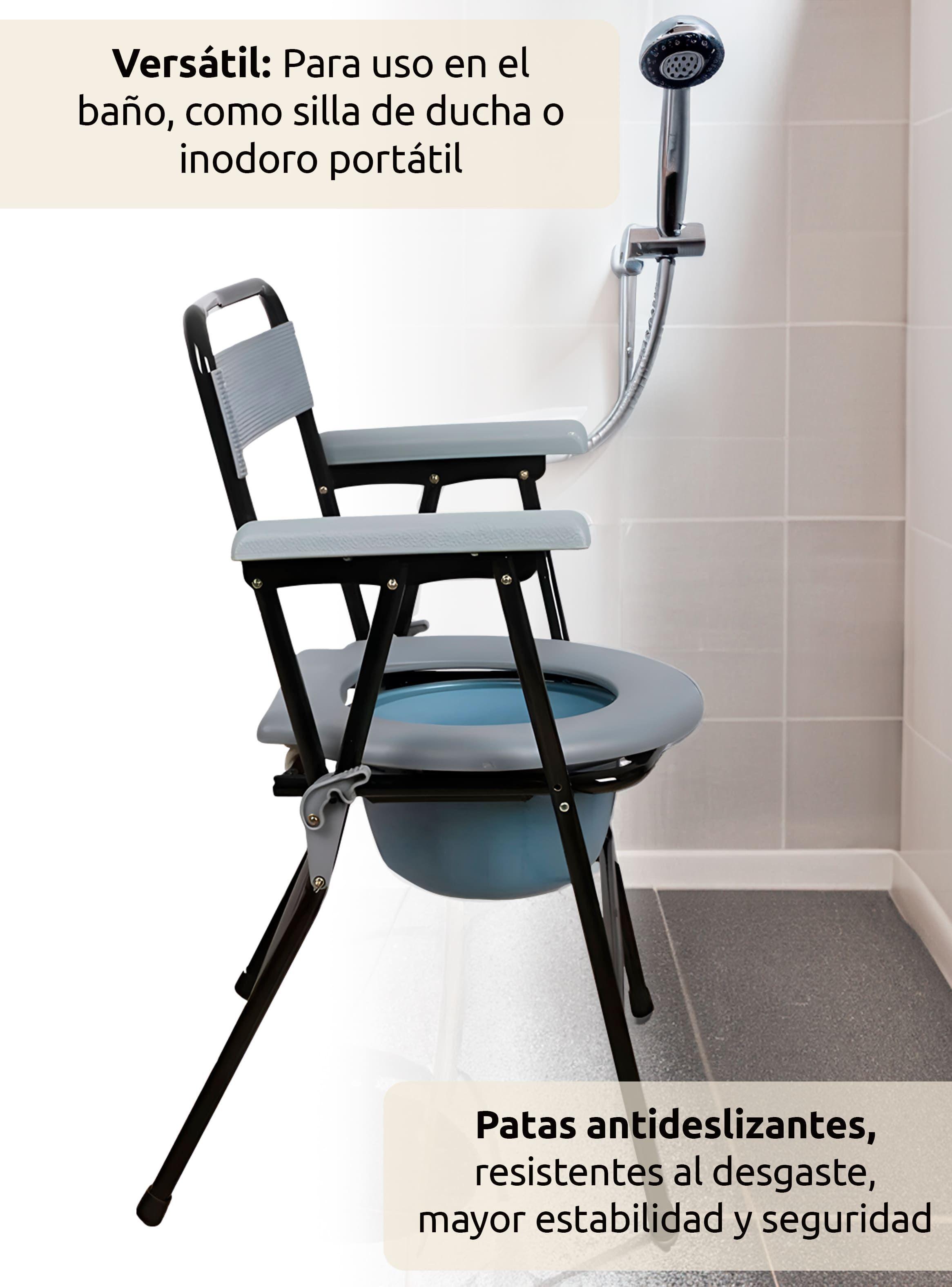 Silla Baño Portátil Ducha Plegable Para Adulto-7