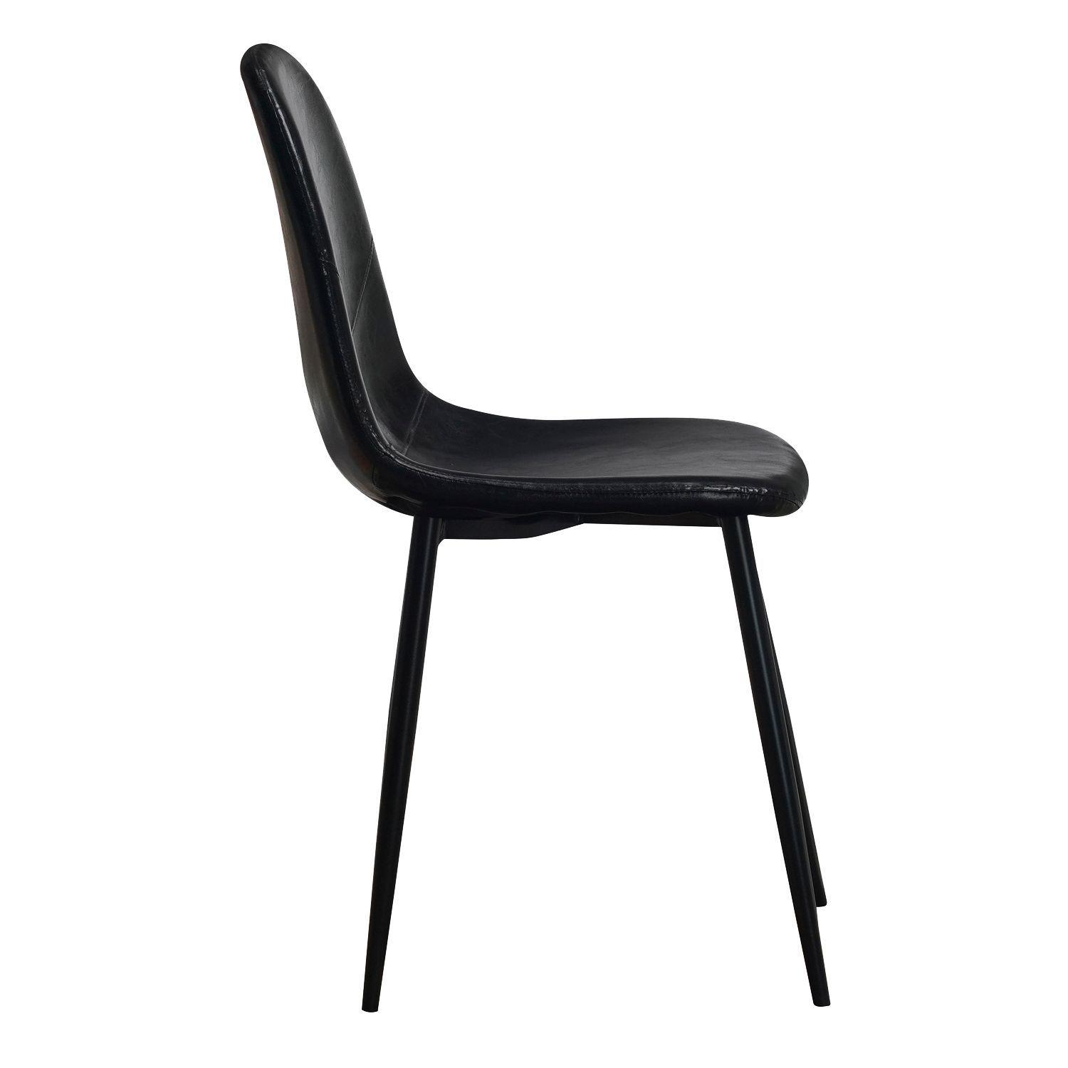 Pack de 4 Sillas Concept Leather Negra-4