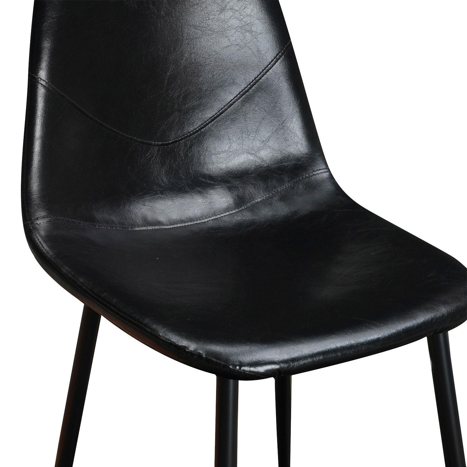 Pack de 4 Sillas Concept Leather Negra-6