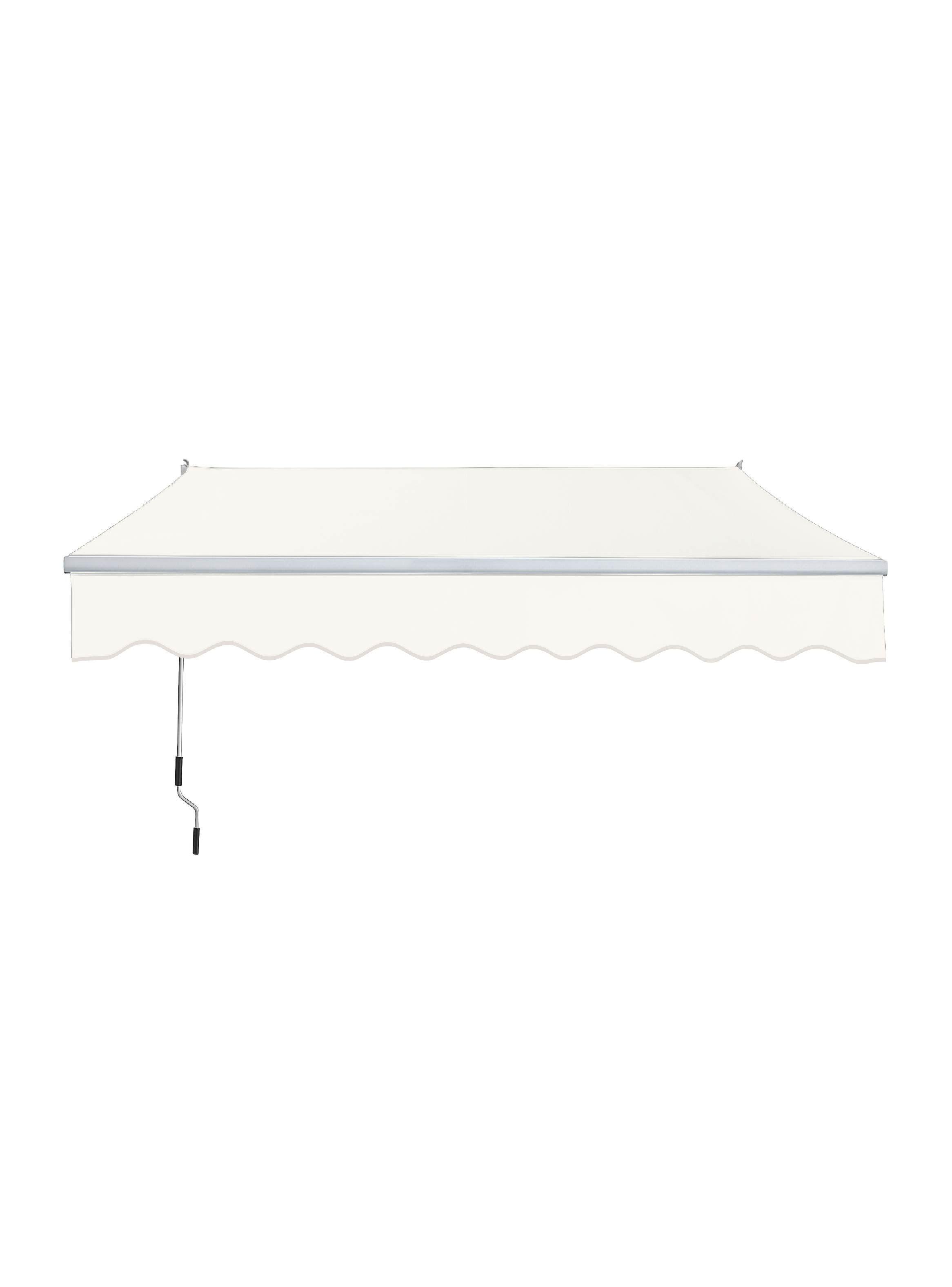 Toldo con brazo retractil Terrazas 2x1.5 Mts Blanco-0