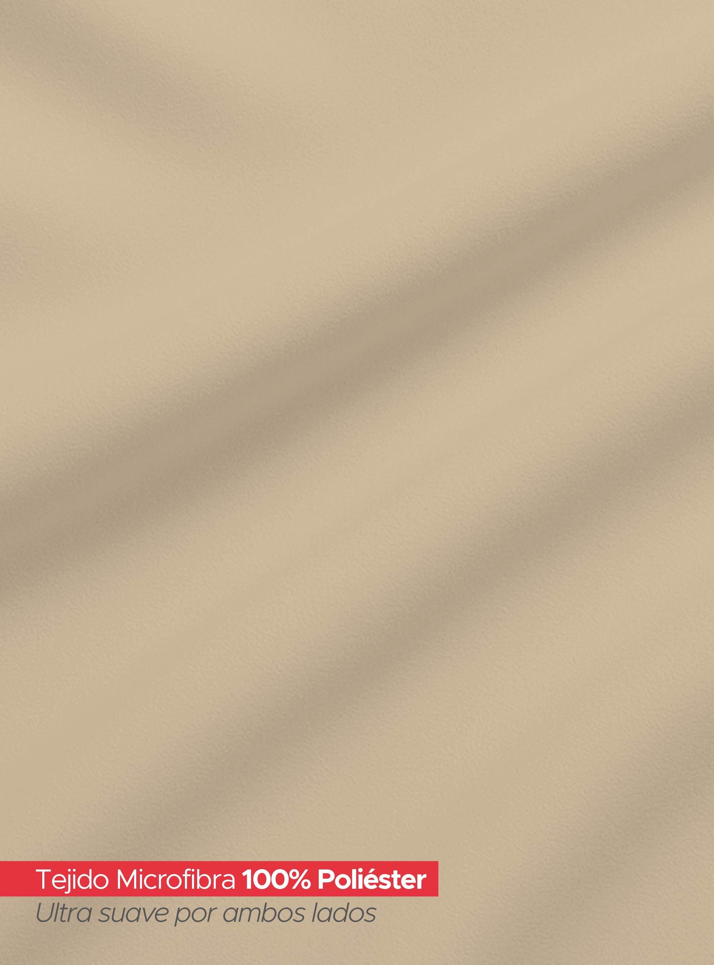 Juego De Sábanas Beige 1800 Hilos Ultra Suave 2 Plazas Vincenzi-2