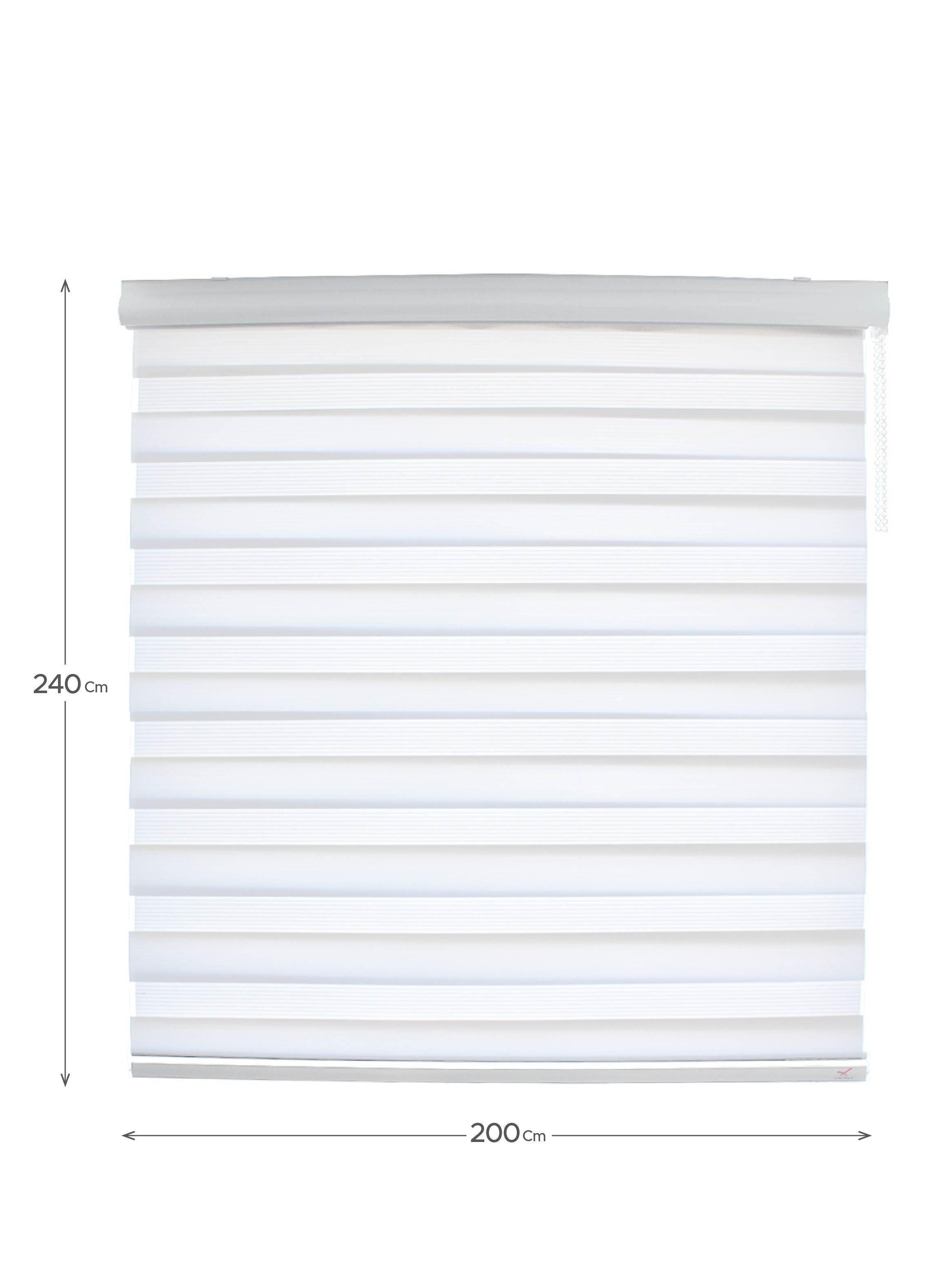 Cortina Roller Duo Blanca 200x240cm-1