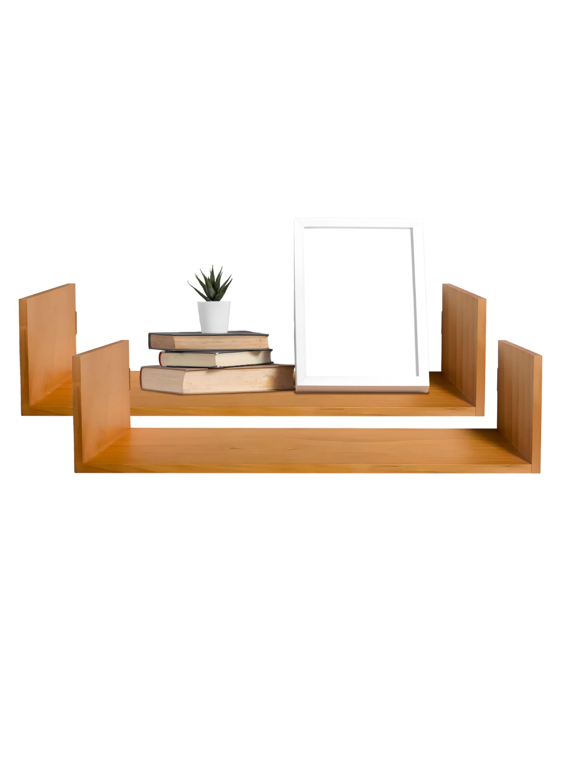 Soporte Y Repisa De Madera Para Pared Con Fijación Invisible-0
