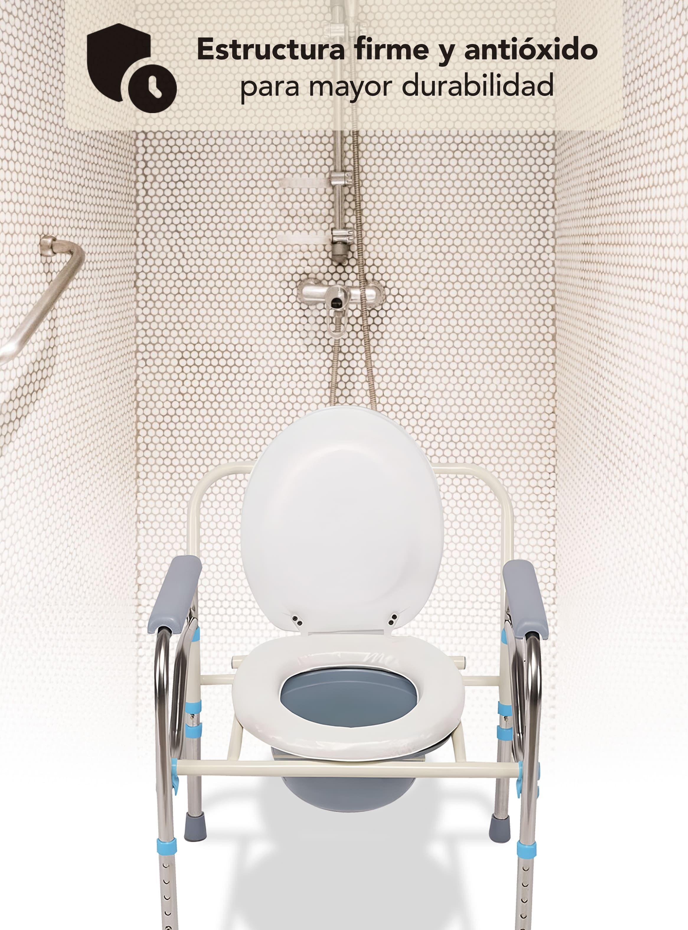 Baño Inodoro Wc Plegable Barra Silla Ducha Discapacitado-5