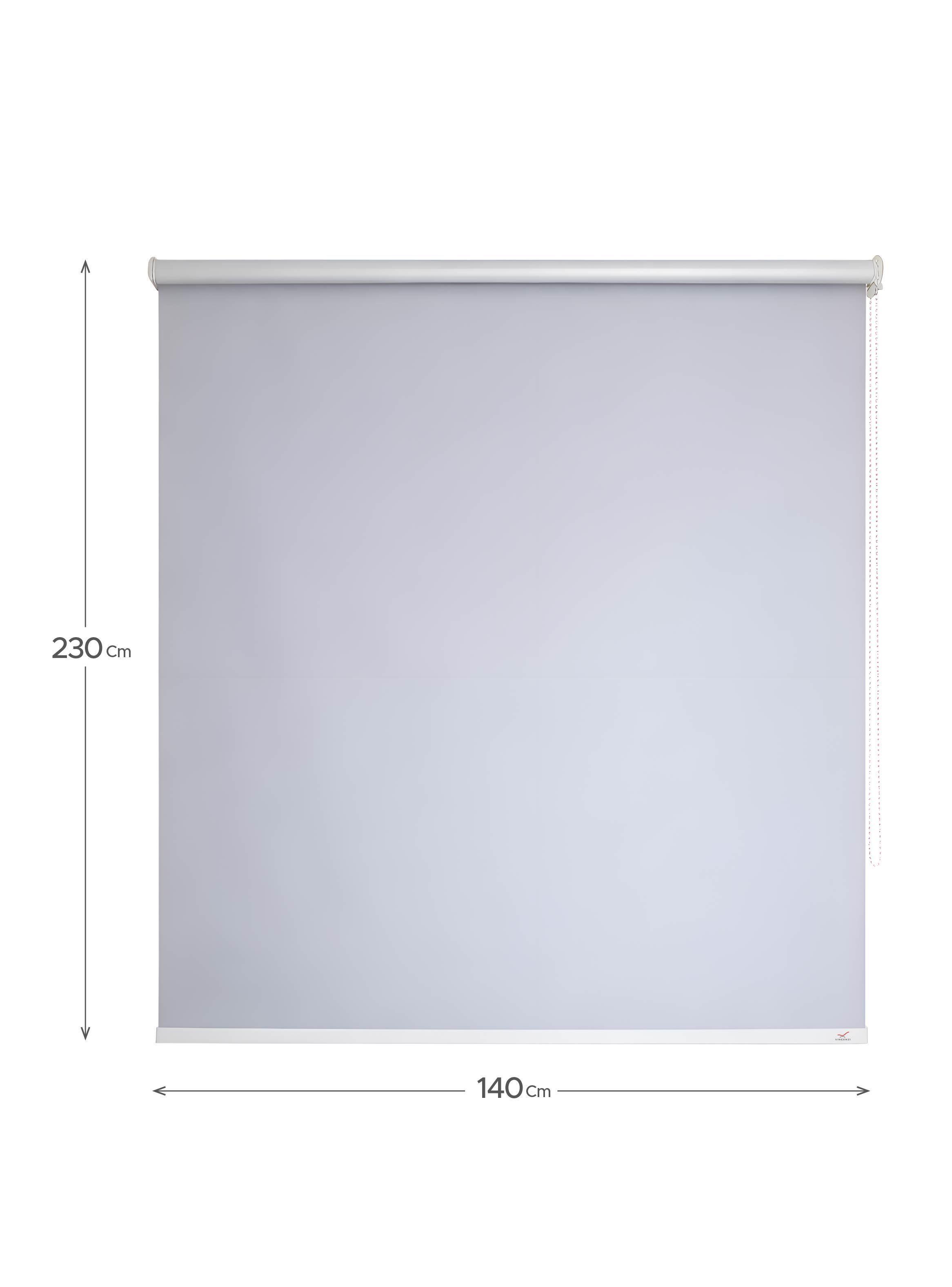 Cortina Roller Blackout Gris 140x230cm-1