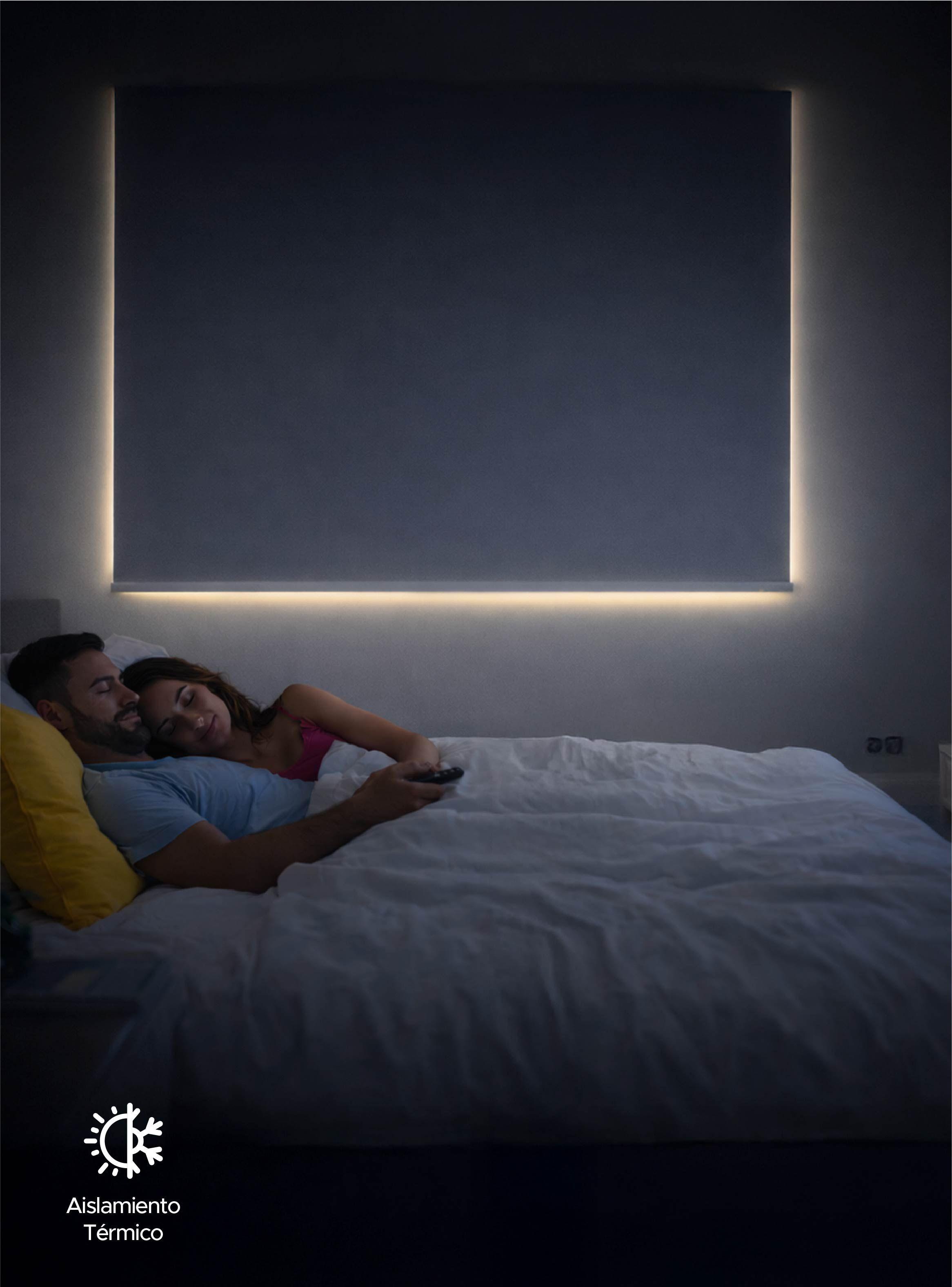 Cortina Roller Blackout Blanca 150x230cm-6