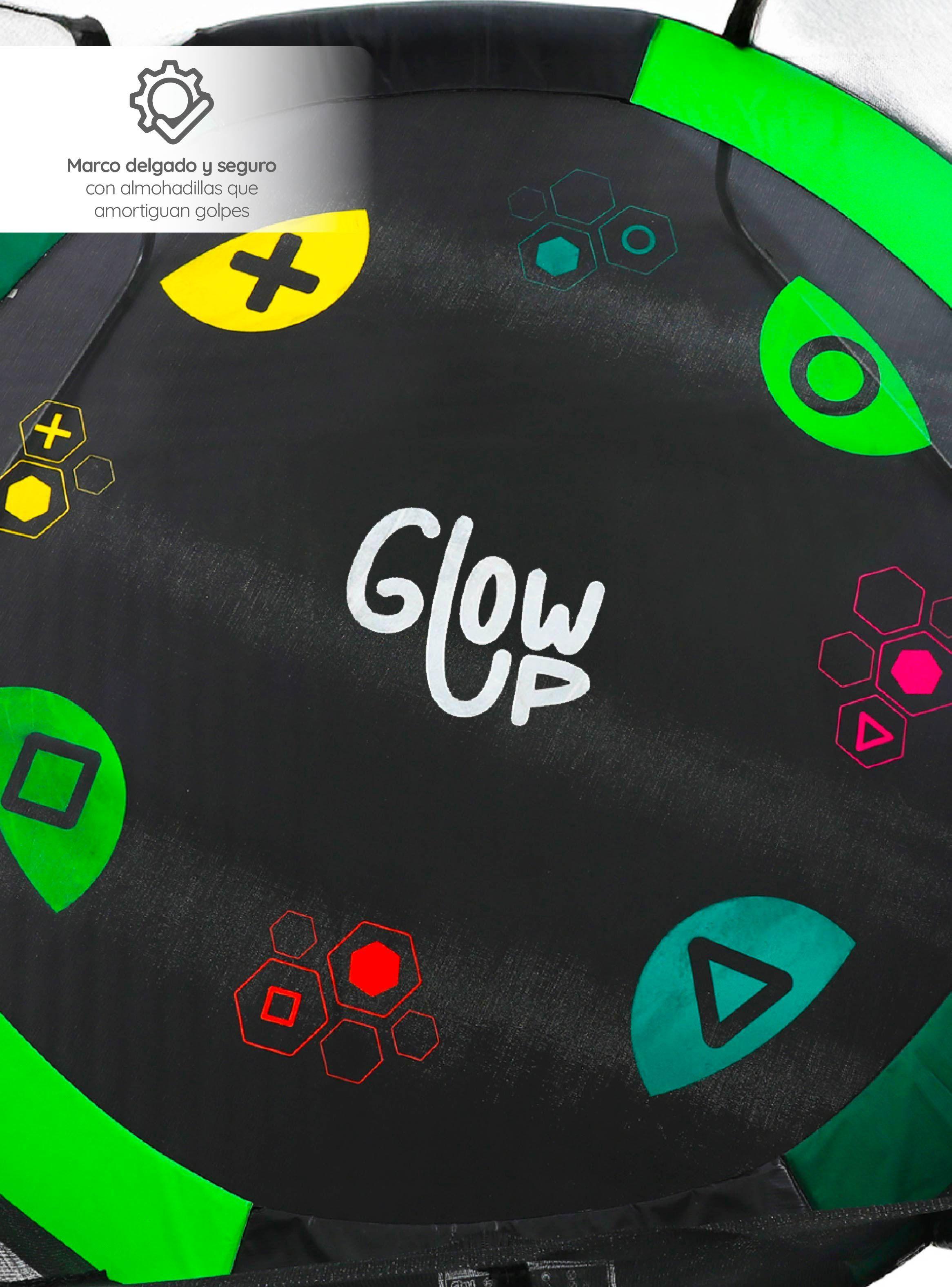 Cama Elástica 3,05 mts 10 ft GlowUp Edición Gamer Ltda Exclusiva P con Malla y escalera-2