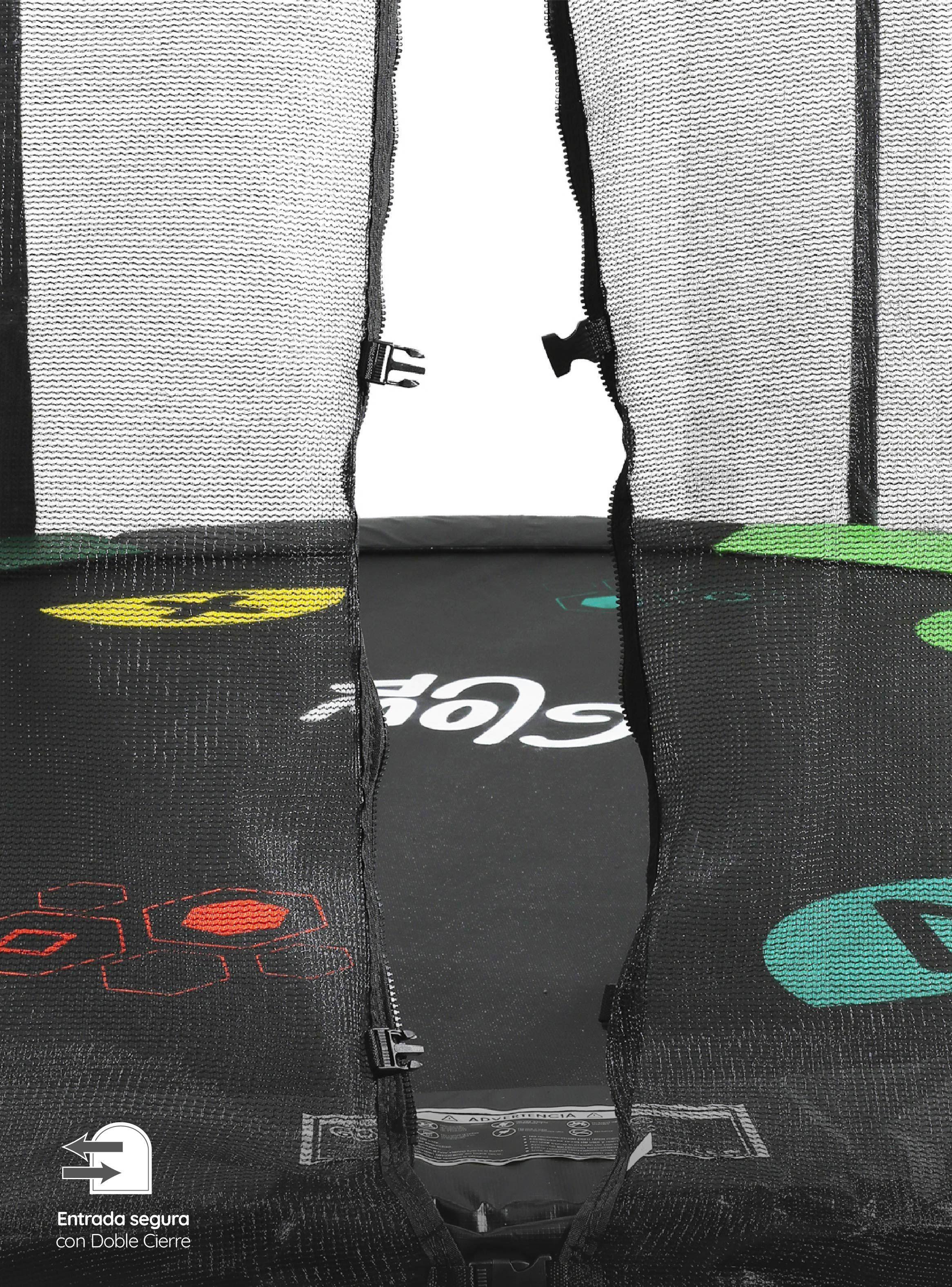 Cama Elástica 3,05 mts 10 ft GlowUp Edición Gamer Ltda Exclusiva P con Malla y escalera-5