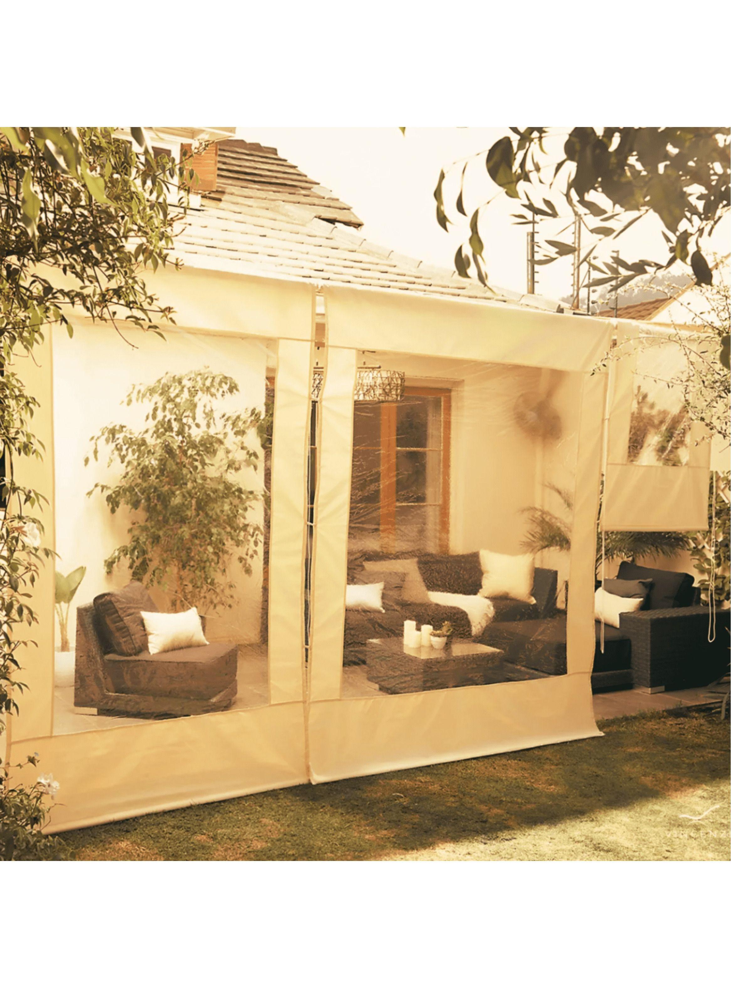 Cortina Roller Cierre de Terraza Beige 150x250cm-2
